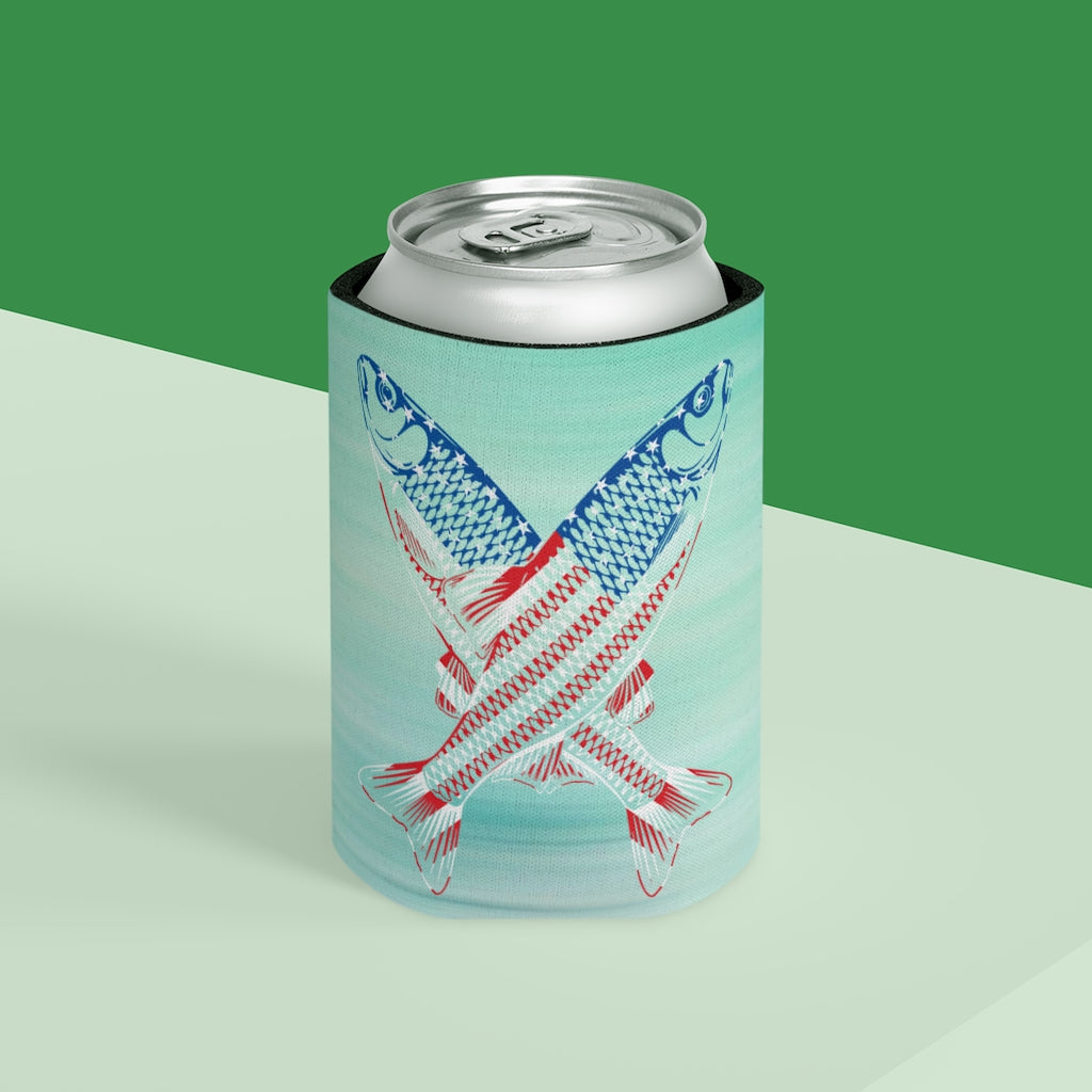 Aqua Life™ ~ Patriotic Series ~ USA Mullet Flag ~ Slim & Regular Can Koozie