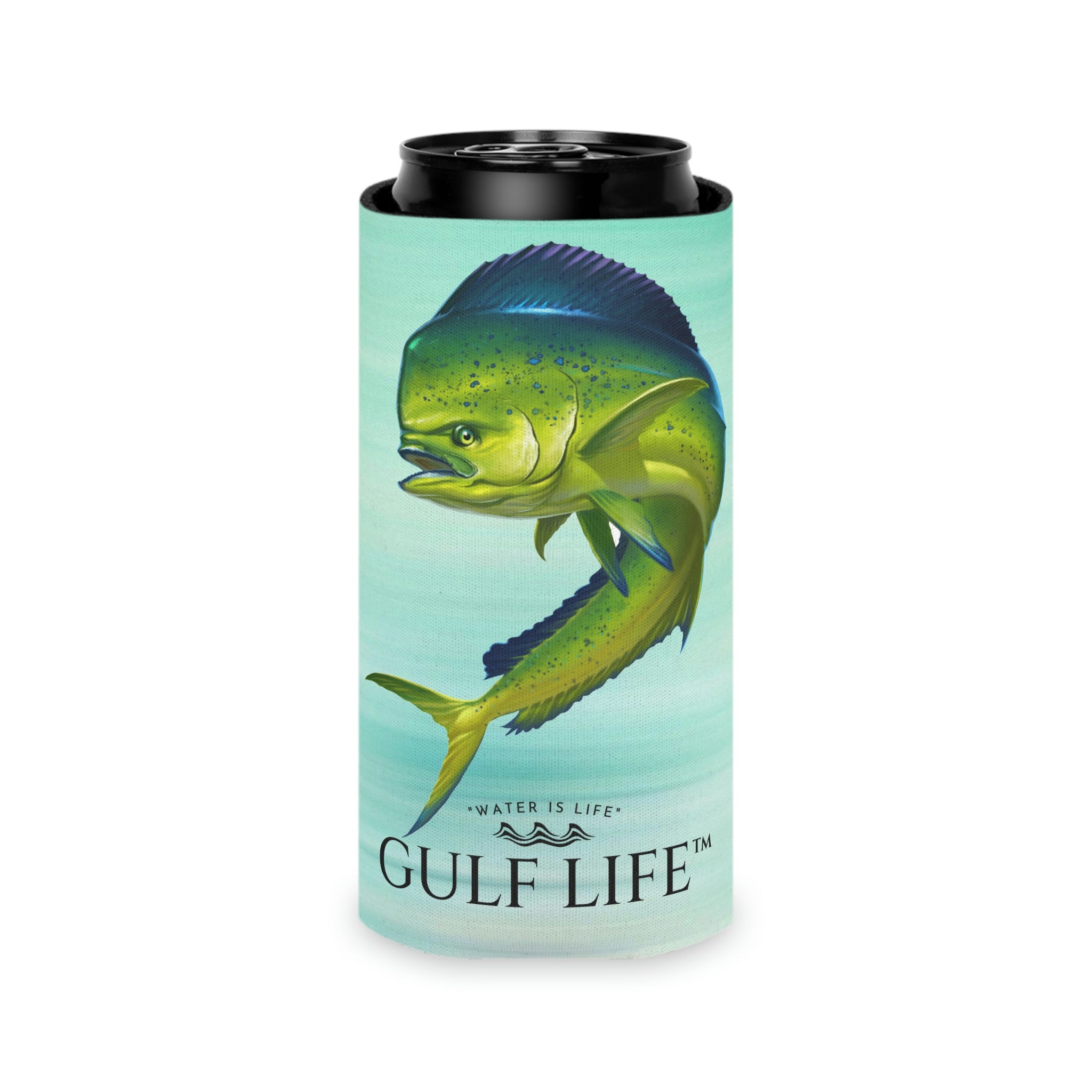 Gulf Life™ ~ Mahi ~ Slim Can & Regular Size Koozie