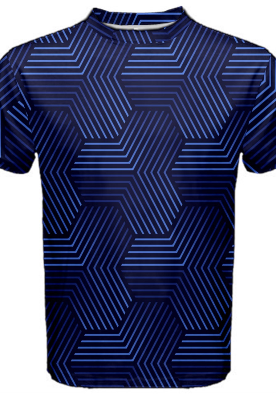 Mens AOP Blue-Tec Short Sleeve 90-10 Men's Cotton Tee