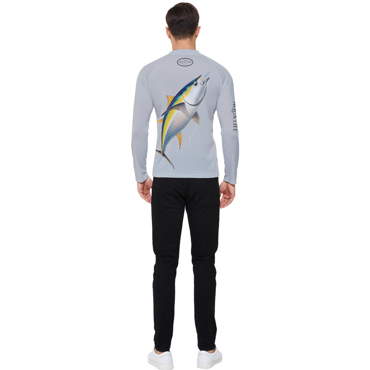 Aqua Life™ Silver Strand Men's Rash Guard ~ Long Sleeve ~ Choose Your Design!