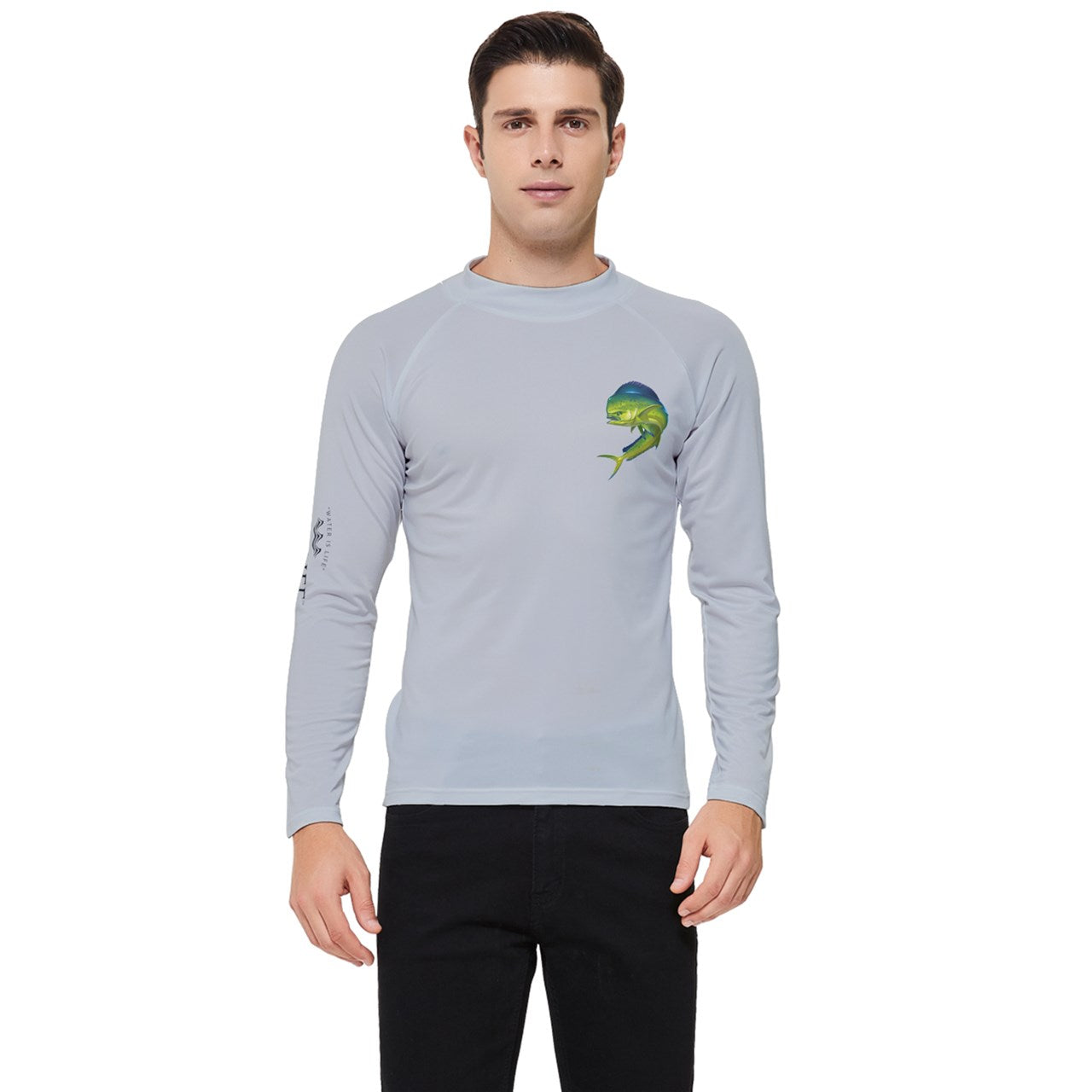 Aqua Life™ Silver Strand Men's Rash Guard ~ Long Sleeve ~ Choose Your Design!