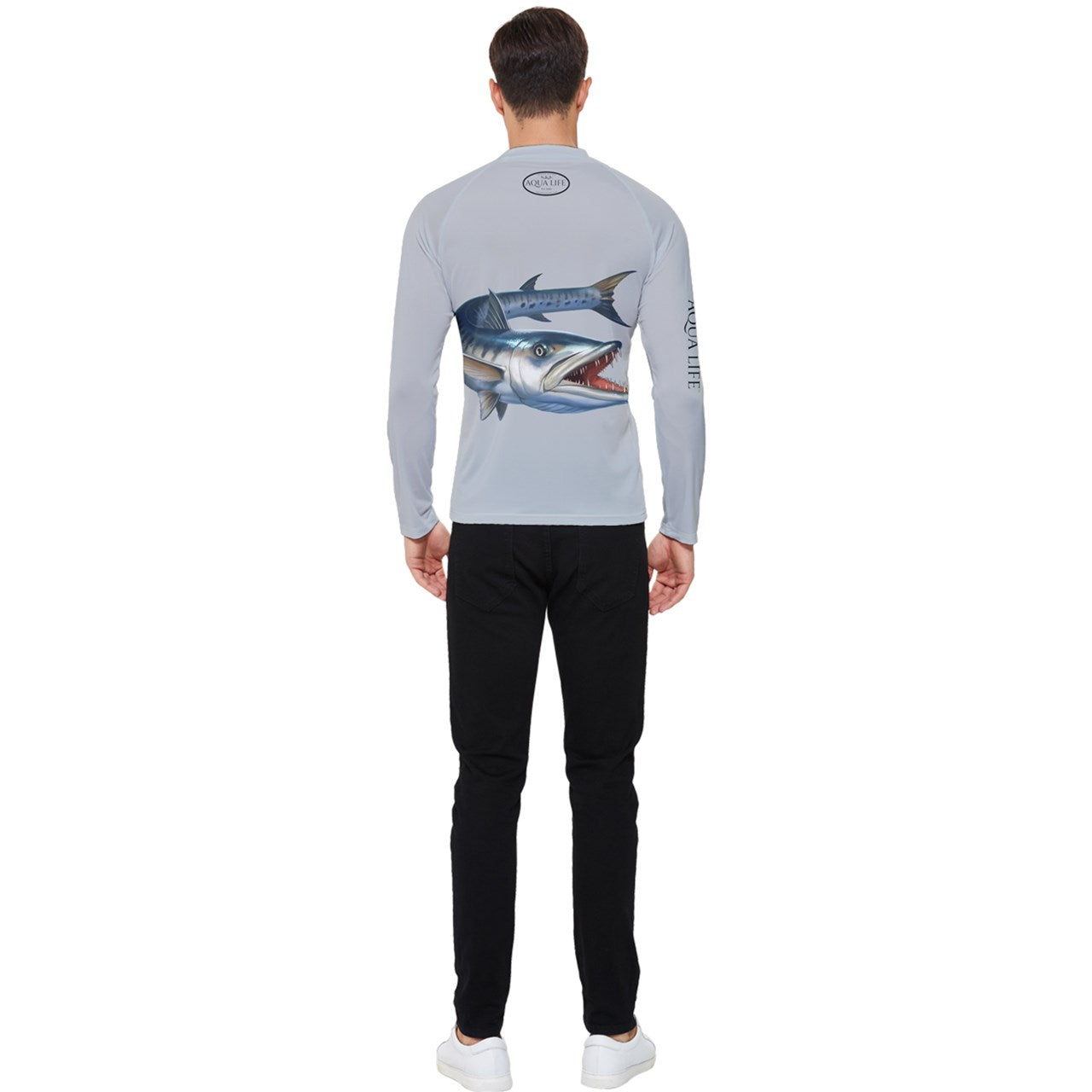 Aqua Life™ Silver Strand Men's Rash Guard ~ Long Sleeve ~ Choose Your Design!