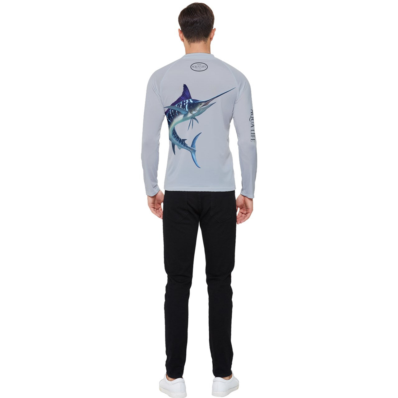 Aqua Life™ Silver Strand Men's Rash Guard ~ Long Sleeve ~ Choose Your Design!