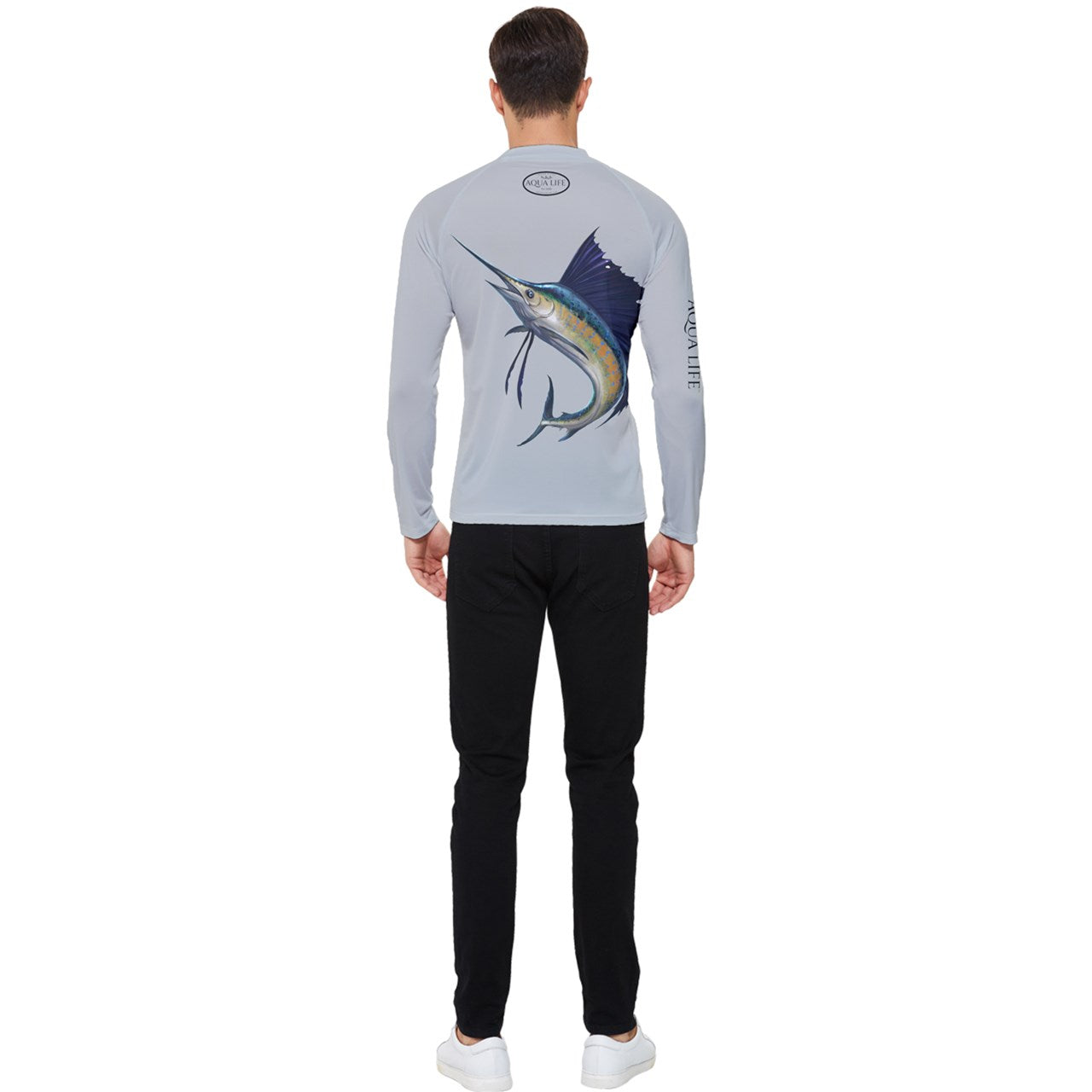 Aqua Life™ Silver Strand Men's Rash Guard ~ Long Sleeve ~ Choose Your Design!