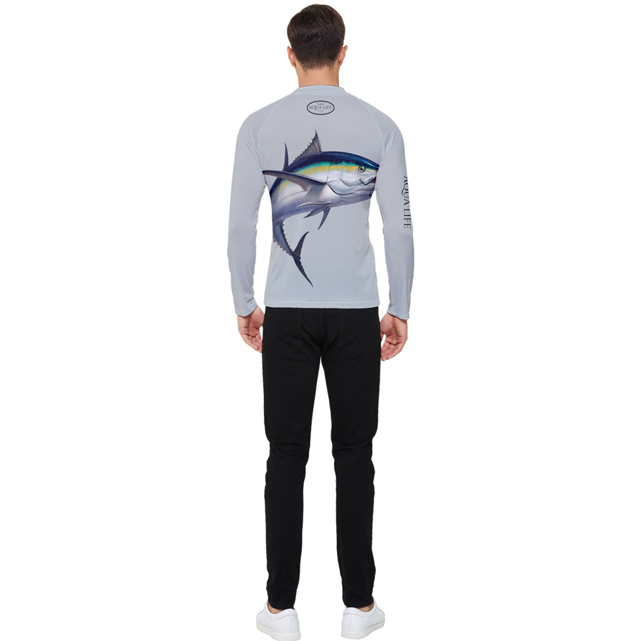 Aqua Life™ Silver Strand Men's Rash Guard ~ Long Sleeve ~ Choose Your Design!