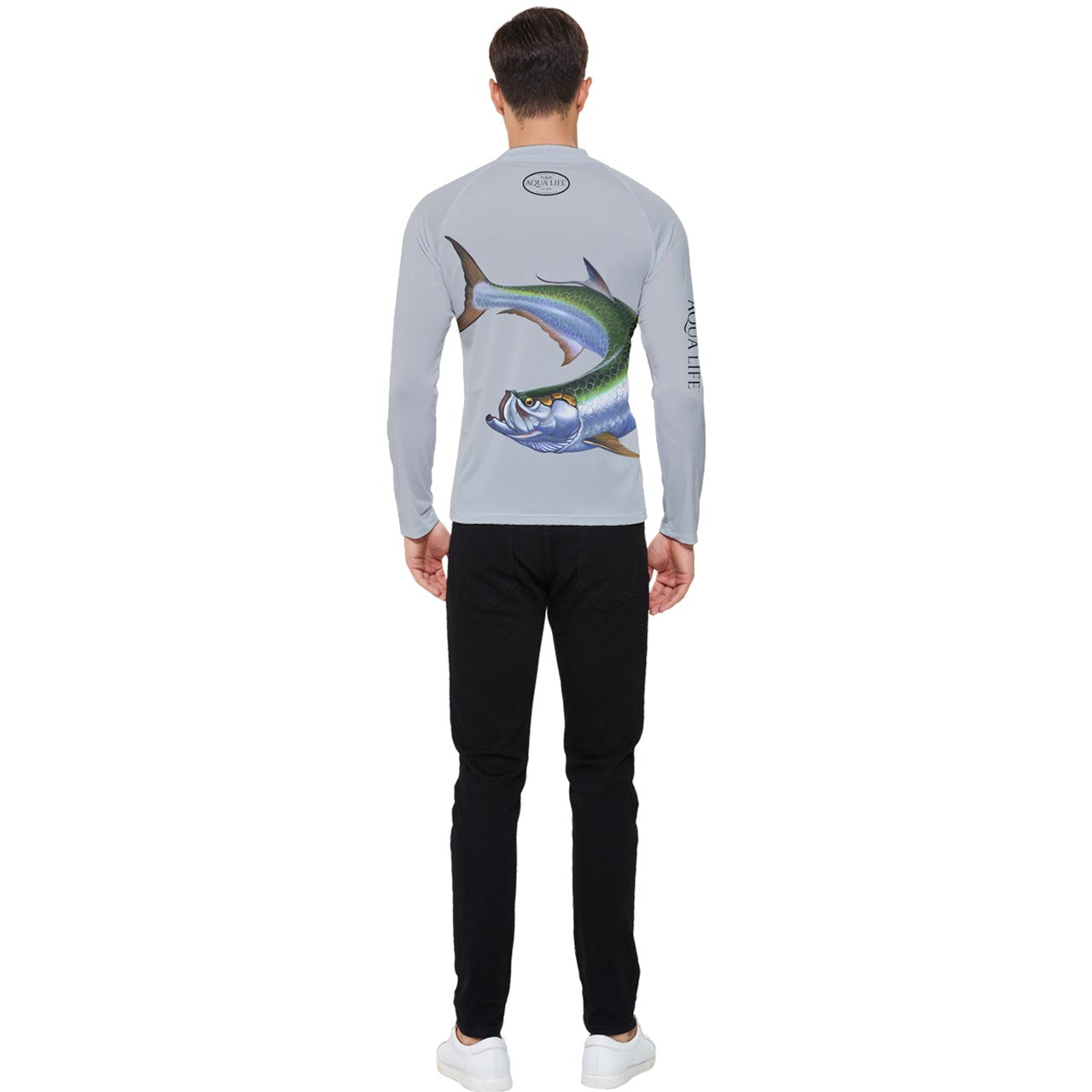 Aqua Life™ Silver Strand Men's Rash Guard ~ Long Sleeve ~ Choose Your Design!