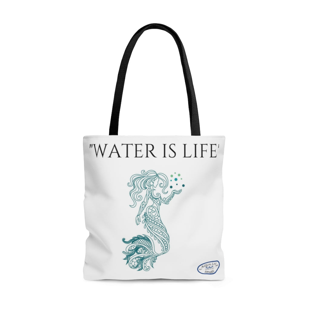 "Water Is Life" ~ Mermaid Tote Bag