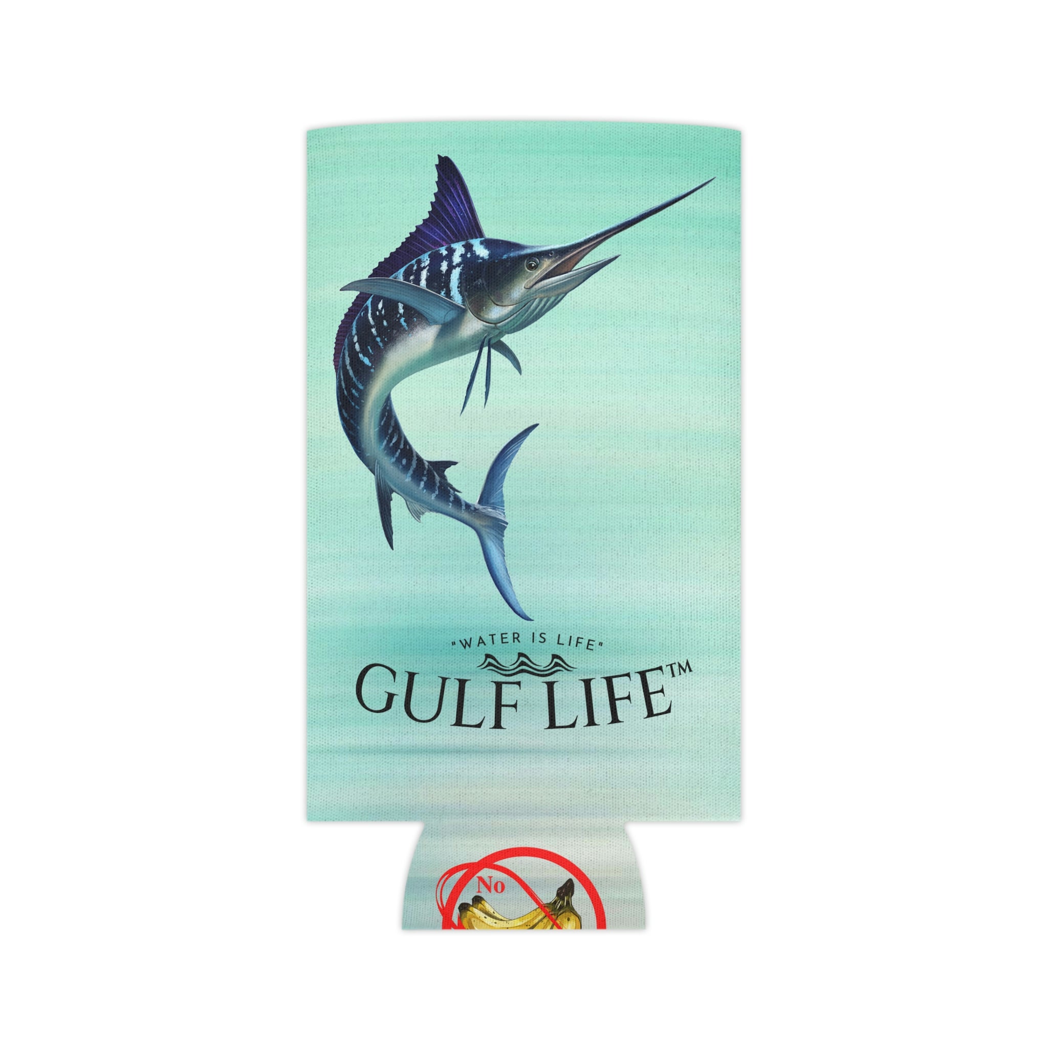 Gulf Life™ ~ Striped Marlin ~ Slim Can & Regular Size Koozie