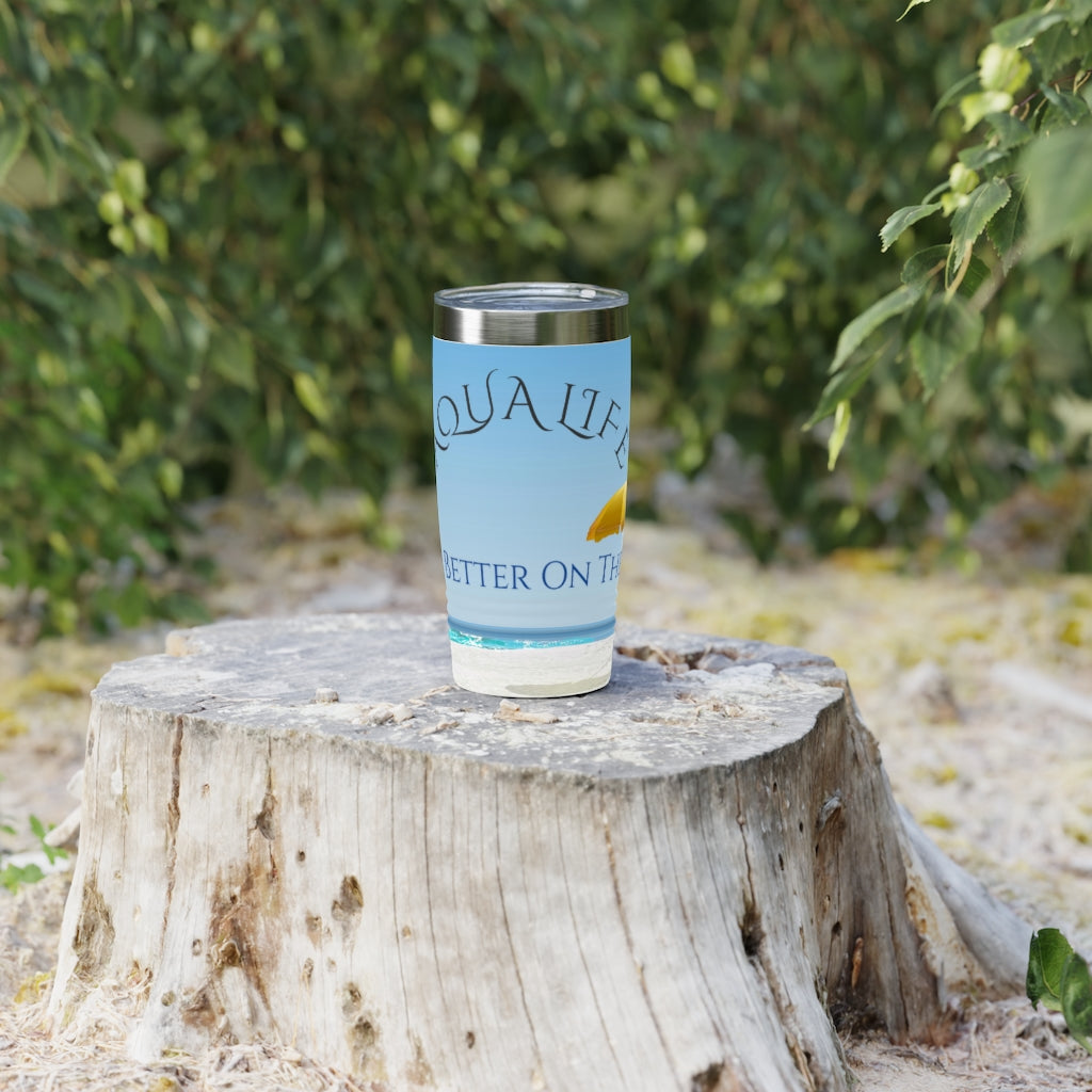 Aqua Life Ringneck Tumbler, 20oz ~ Life Is Better On The Gulf