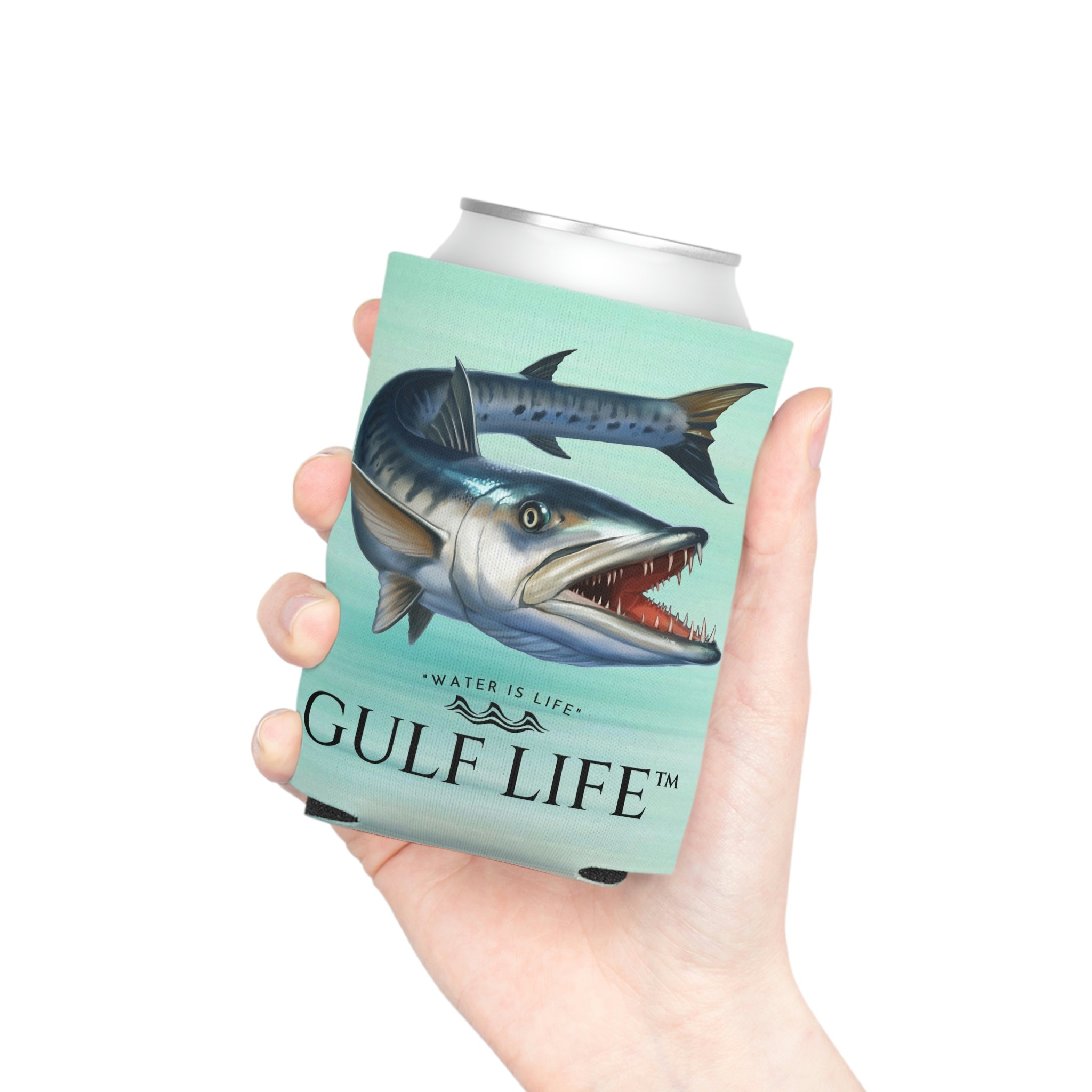 Gulf Life™ ~ Barracuda ~ Slim Can & Regular Size Koozie