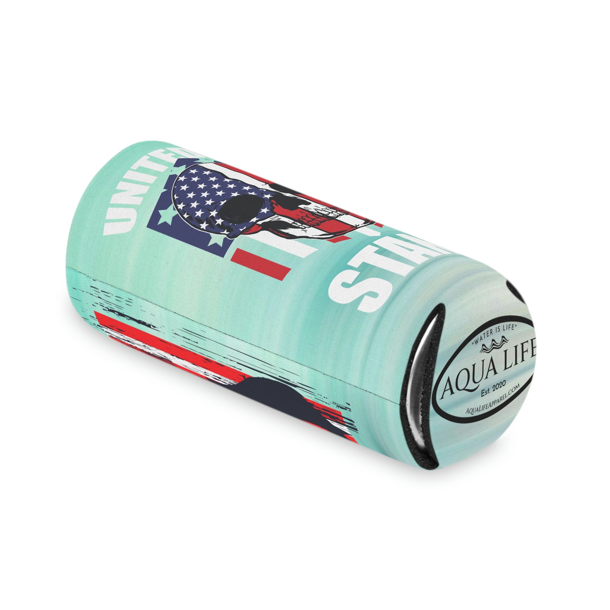 Aqua Life™ ~ Patriotic Series ~ United We Stand ~ USA Marlin ~ Slim & Regular Can Koozie