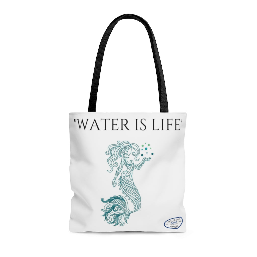 "Water Is Life" ~ Mermaid Tote Bag