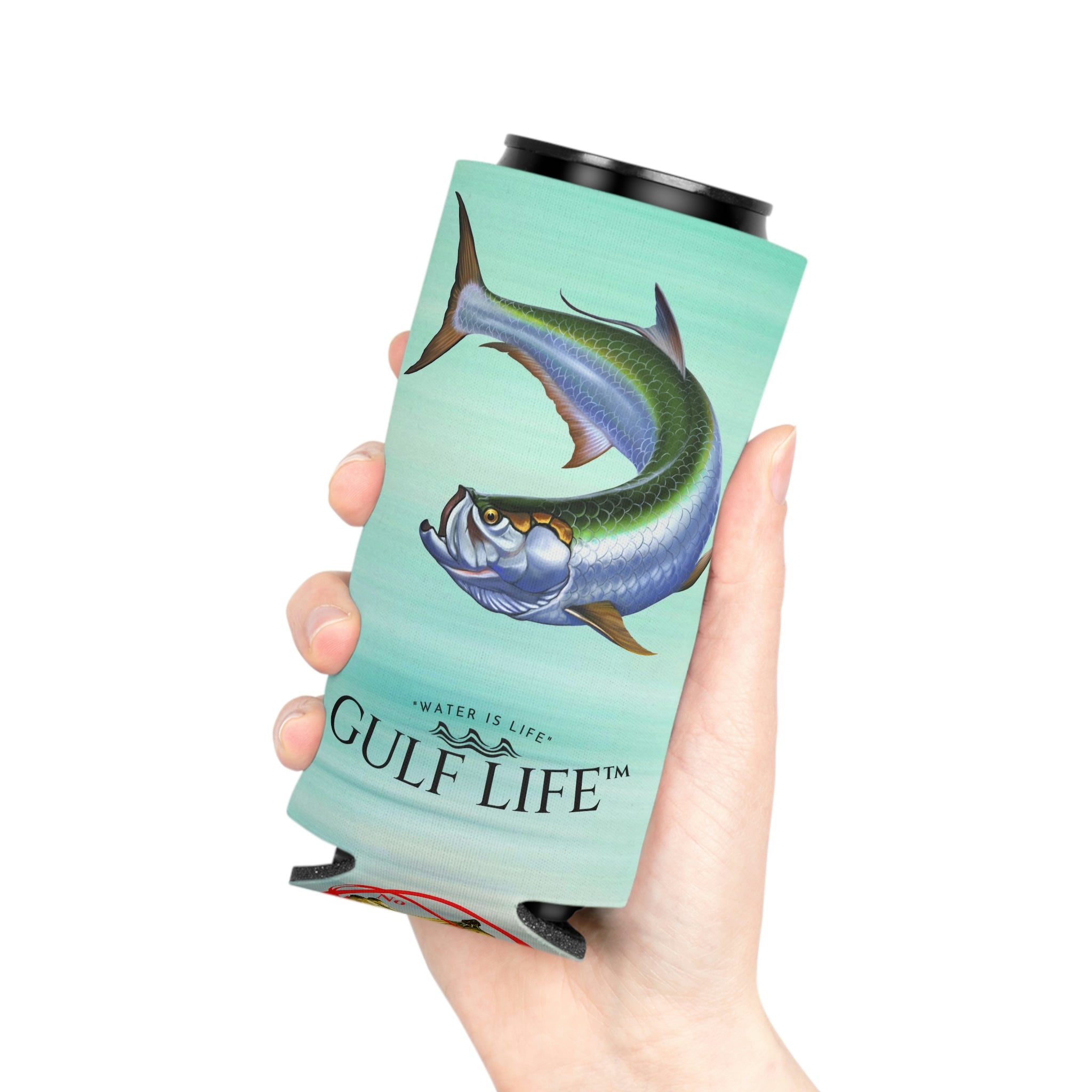 Gulf Life™ ~ Tarpon ~ Slim Can & Regular Size Koozie