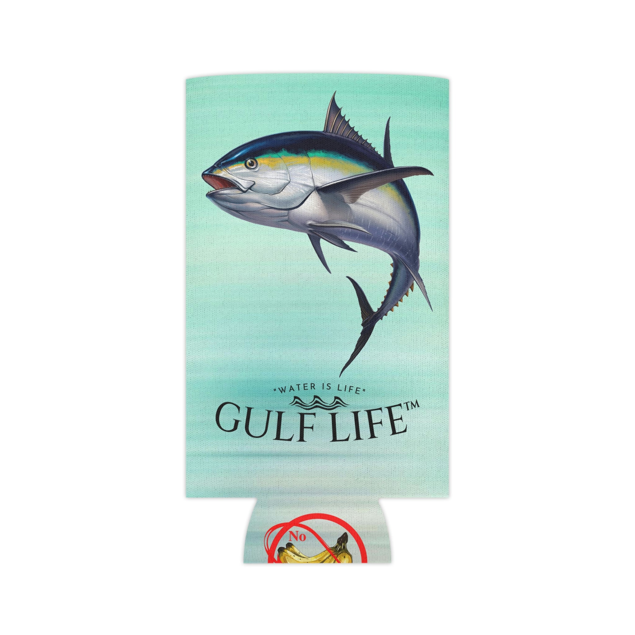 Gulf Life™ ~ Blackfin Tuna ~ Slim Can & Regular Size Koozie