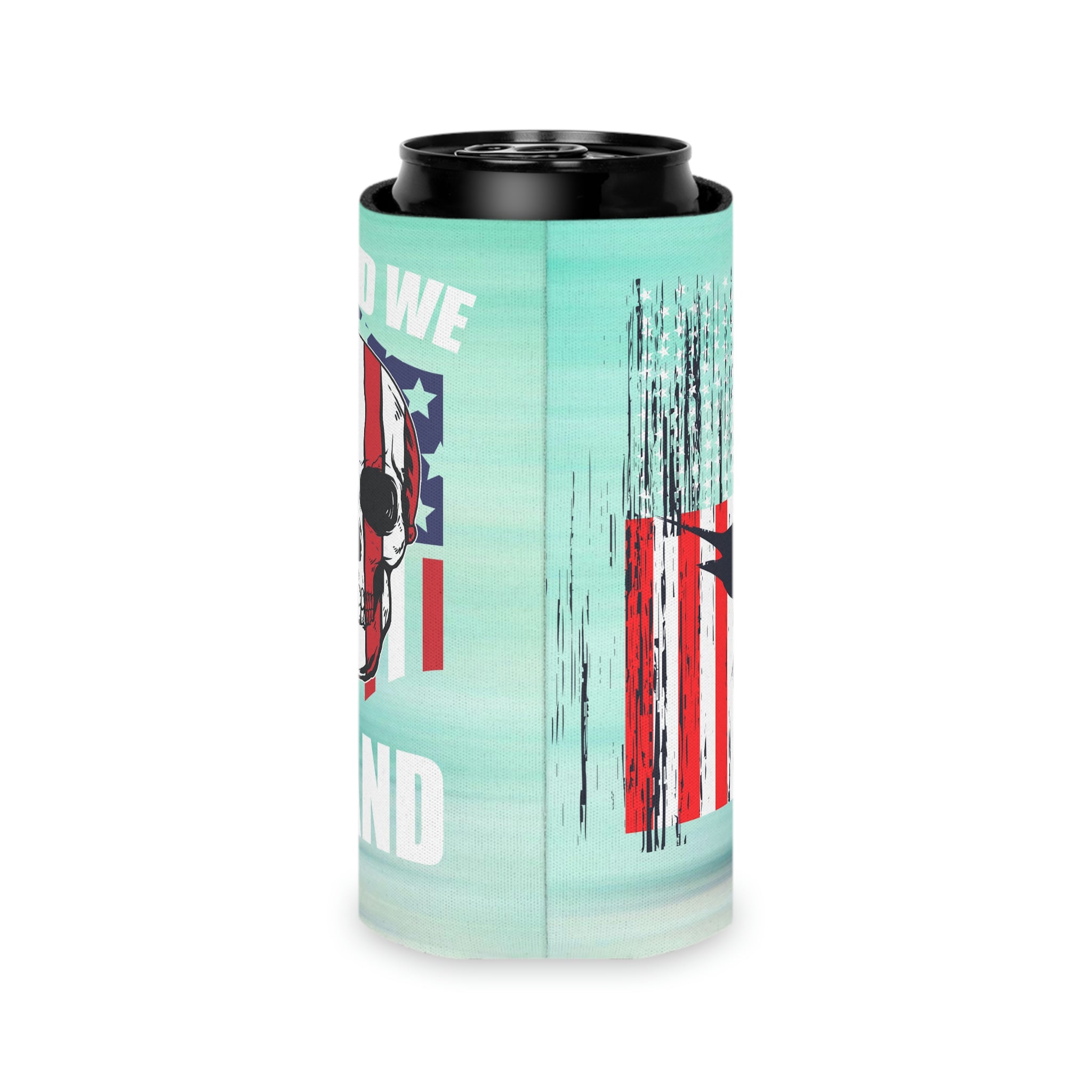 Aqua Life™ ~ Patriotic Series ~ United We Stand ~ USA Marlin ~ Slim & Regular Can Koozie