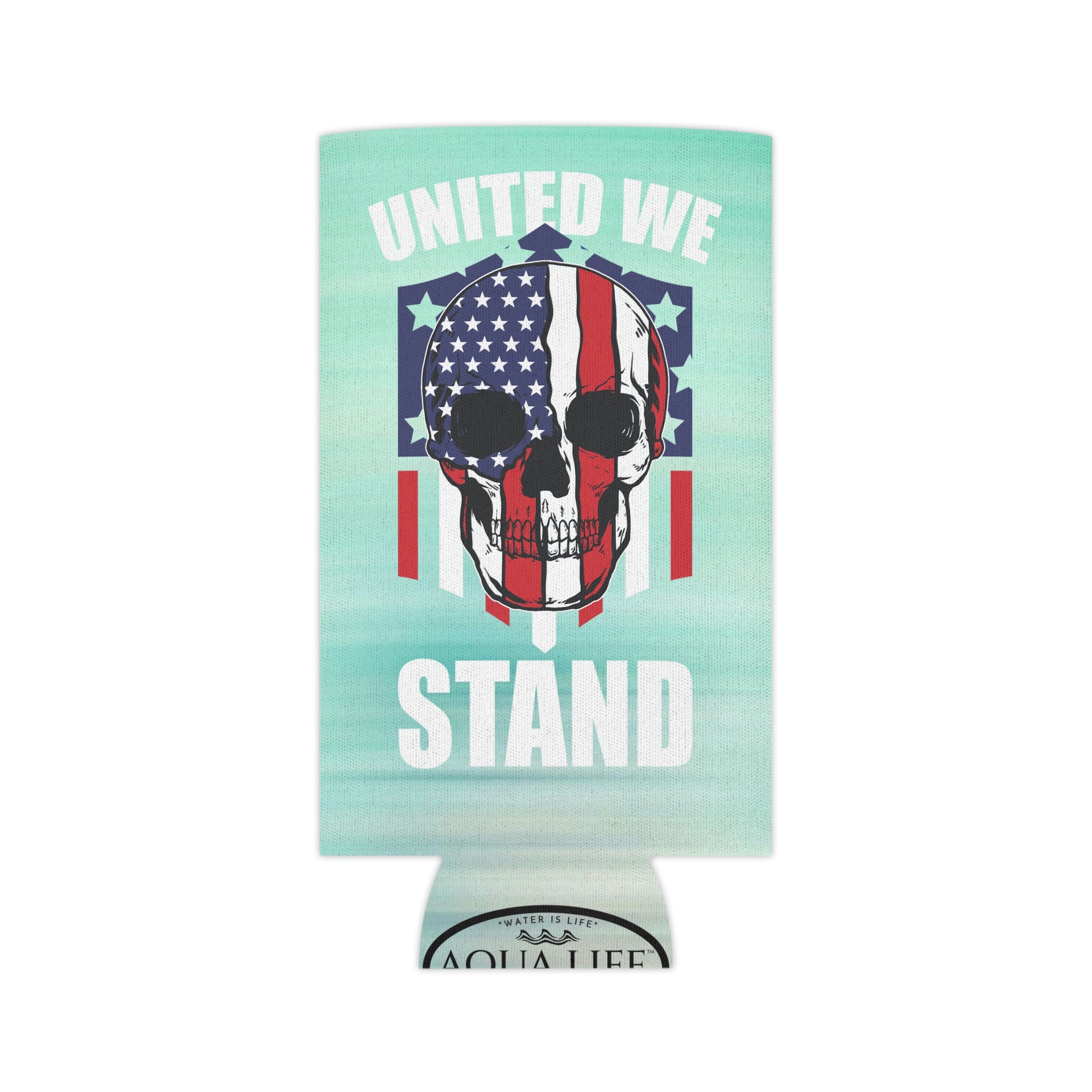 Aqua Life™ ~ Patriotic Series ~ United We Stand ~ USA Marlin ~ Slim & Regular Can Koozie