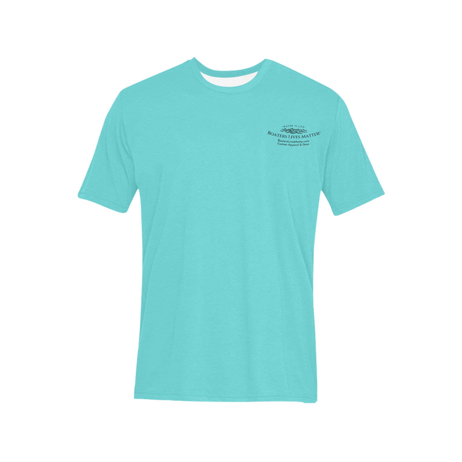 Boaters Lives Matter Sea Turtle in Seafoam Green Quick Dry T-shirt