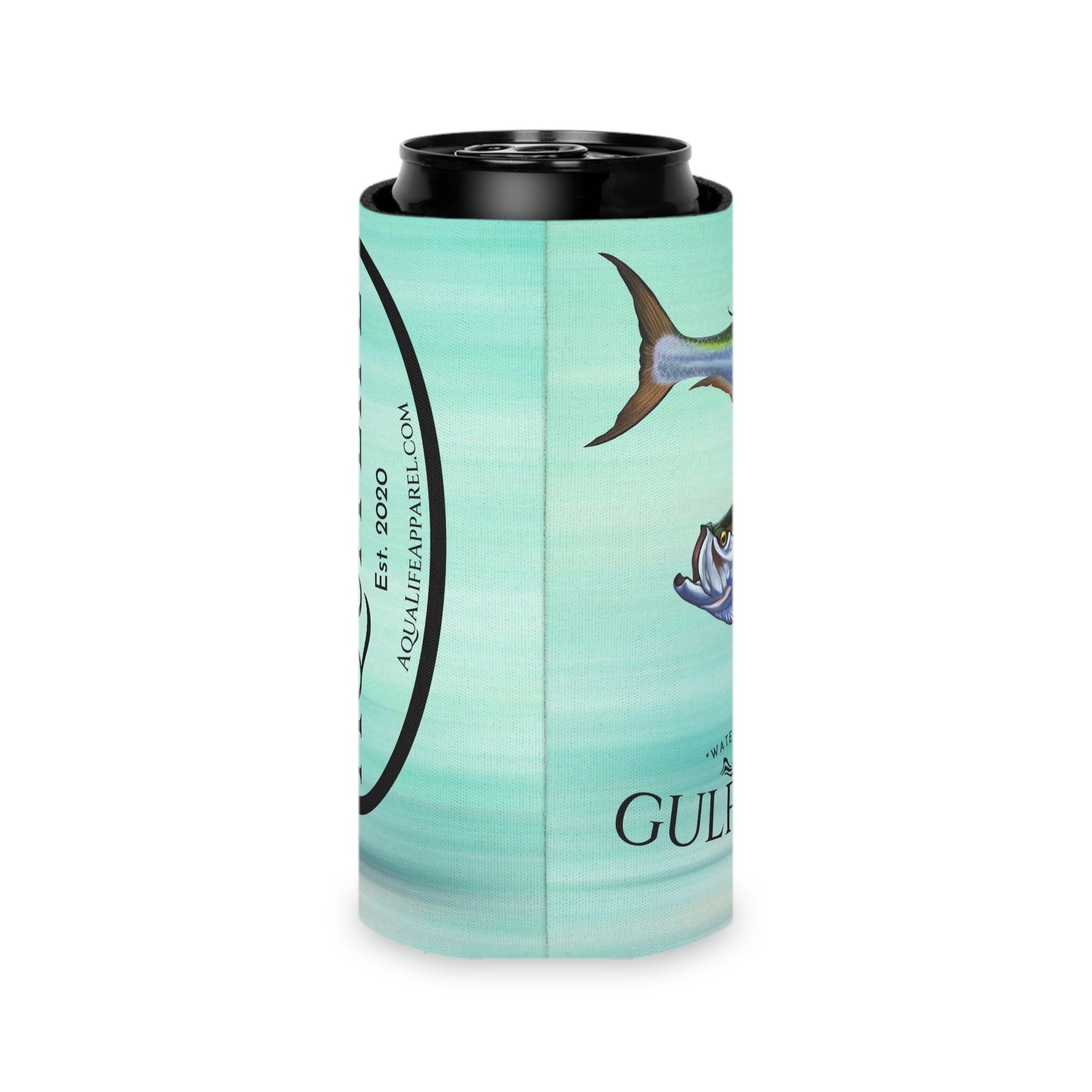 Gulf Life™ ~ Tarpon ~ Slim Can & Regular Size Koozie