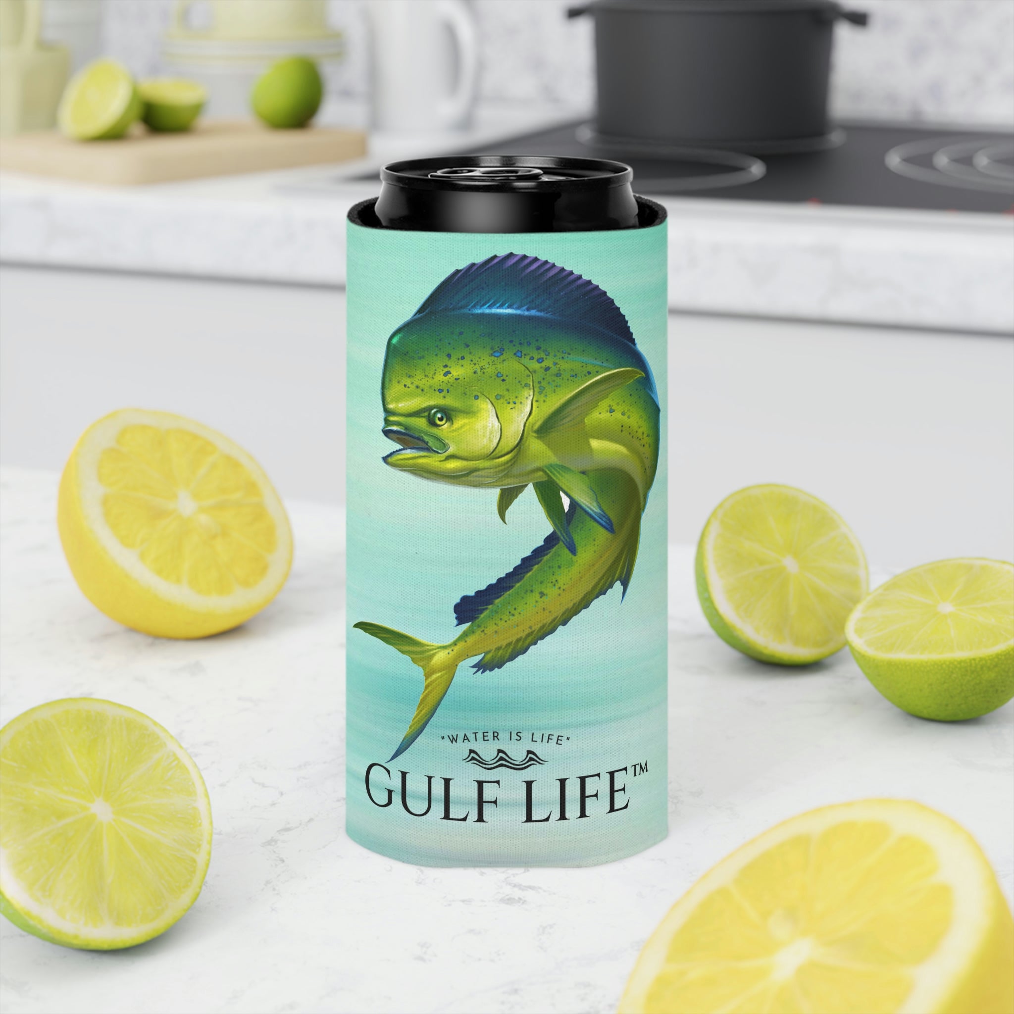 Gulf Life™ ~ Mahi ~ Slim Can & Regular Size Koozie