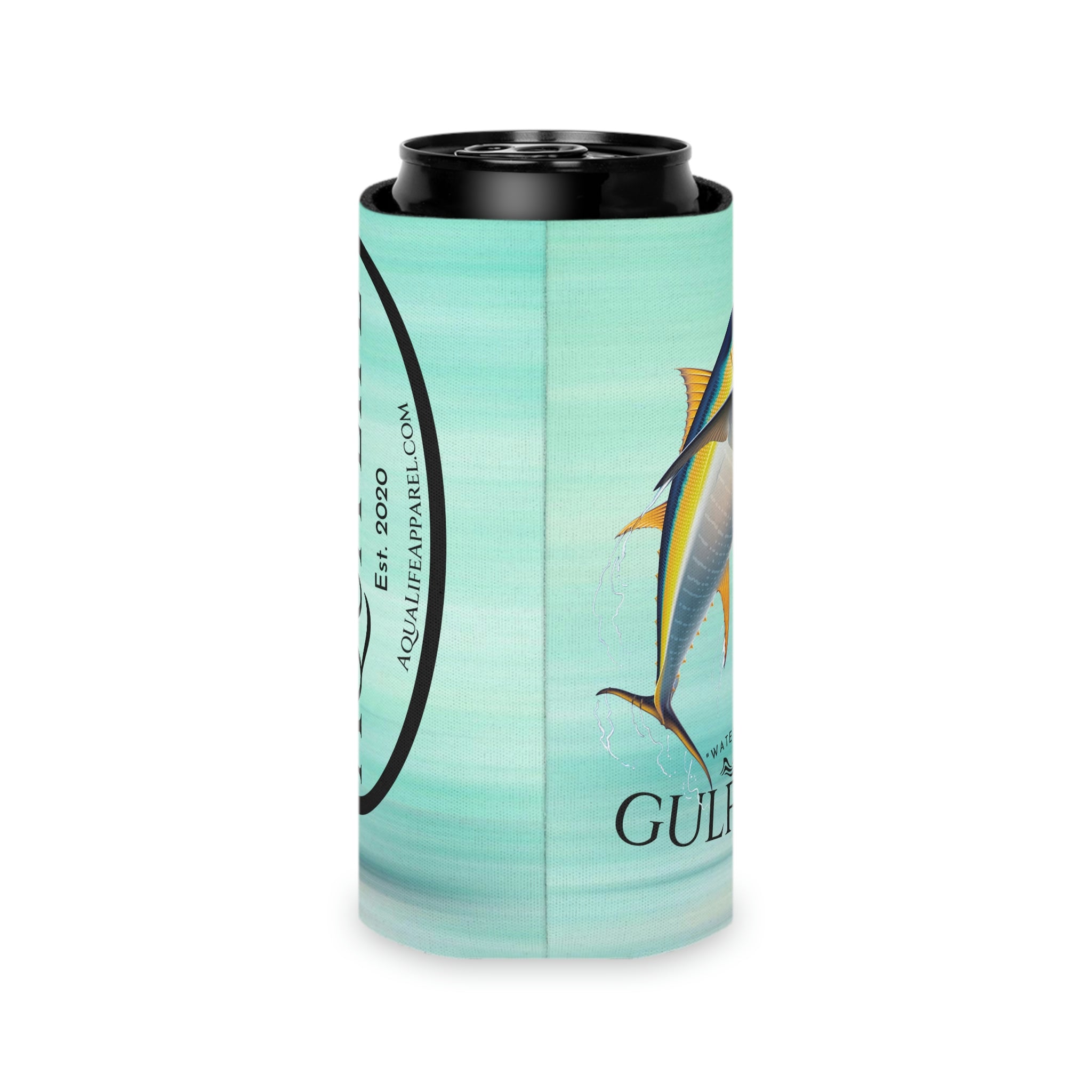 Gulf Life™ ~ Yellowfin Tuna ~ Slim Can & Regular Size Koozie