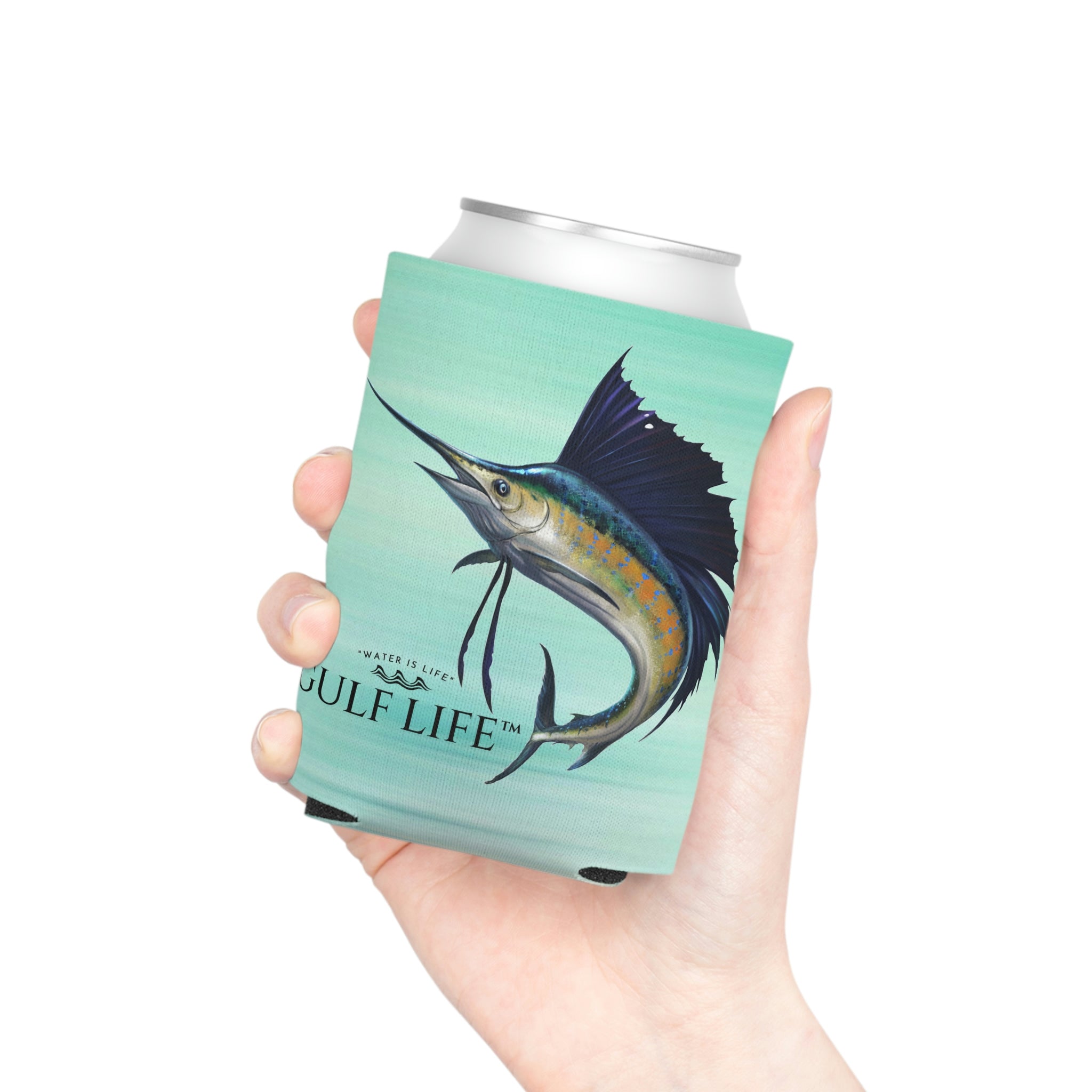 Gulf Life™ ~ Atlantic Sailfish ~ Slim Can & Regular Size Koozie