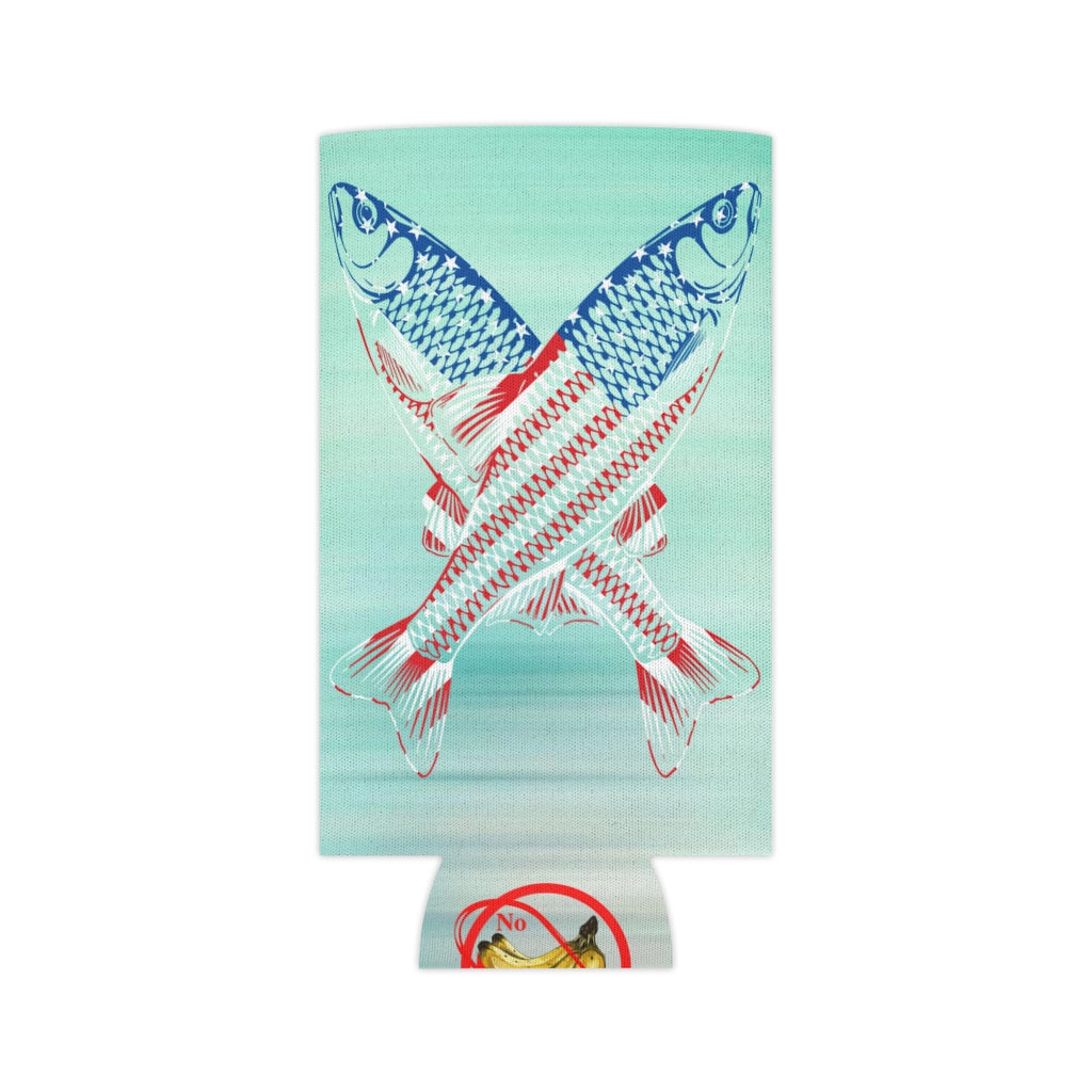 Aqua Life™ ~ Patriotic Series ~ USA Mullet Flag ~ Slim & Regular Can Koozie