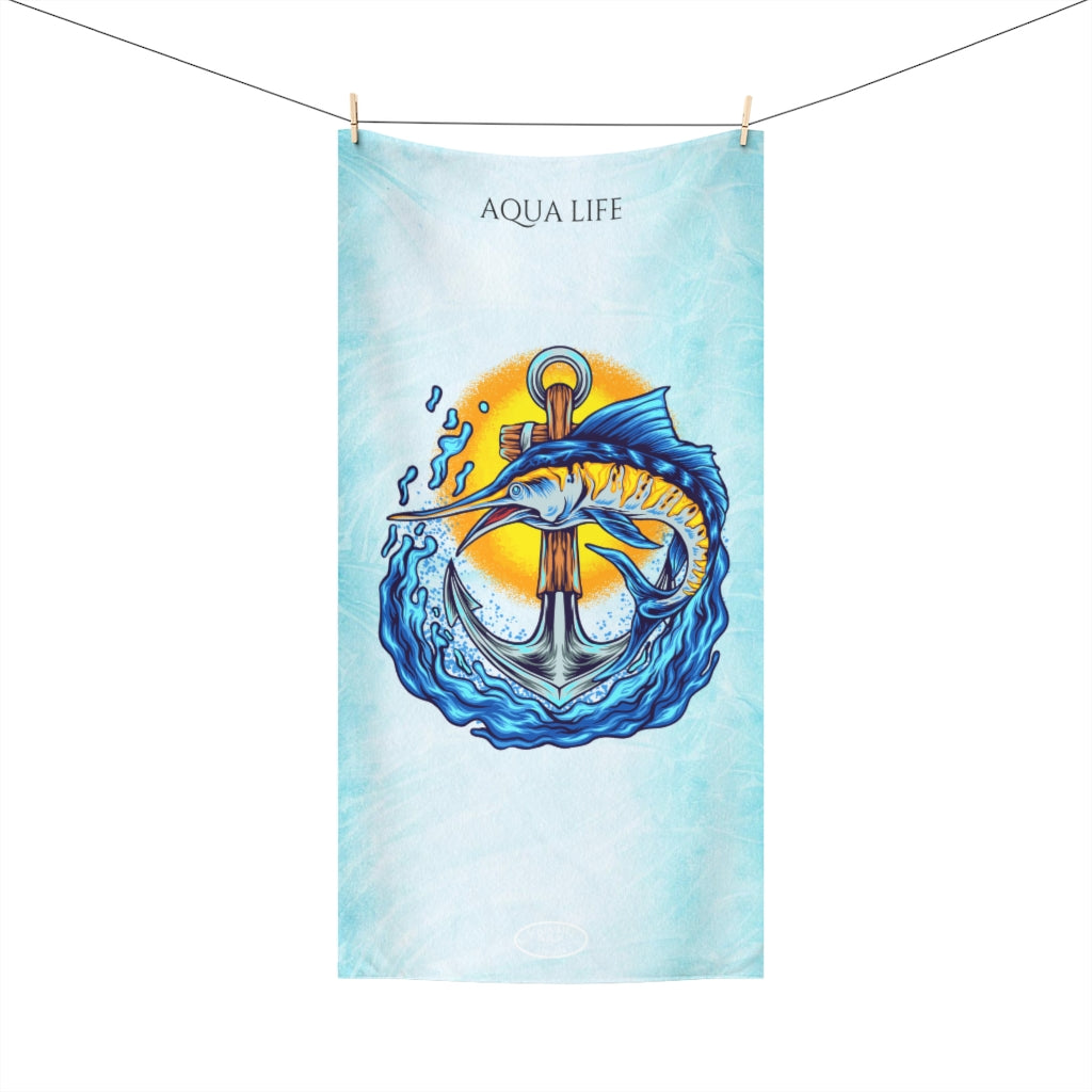 Aqua Life - Grand Marlin ~ Beach Towel, 30x60