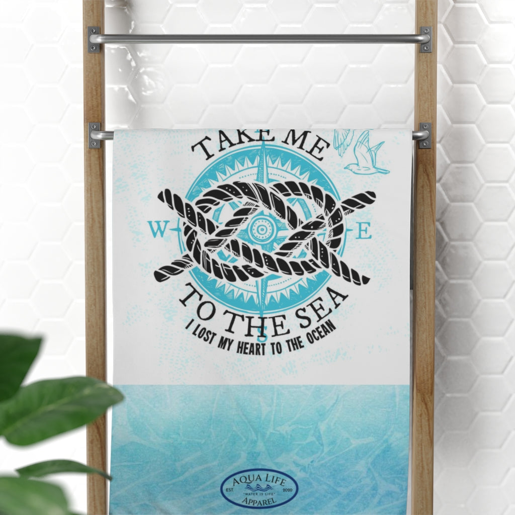 "Life Is Better On The Gulf" w/ Knots ~ Beach Towel, 30x60