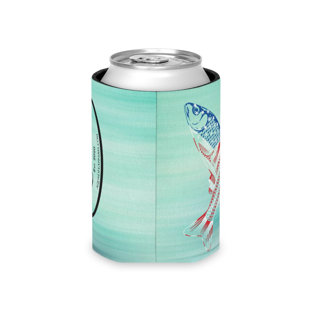 Aqua Life™ ~ Patriotic Series ~ USA Mullet Flag ~ Slim & Regular Can Koozie