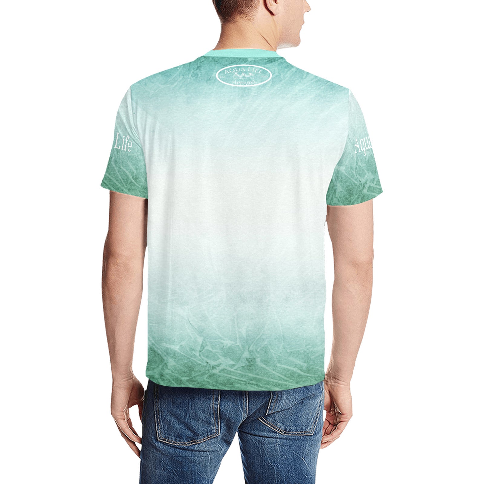 Men's Lightweight Performance Tee ~ Aqua Wash