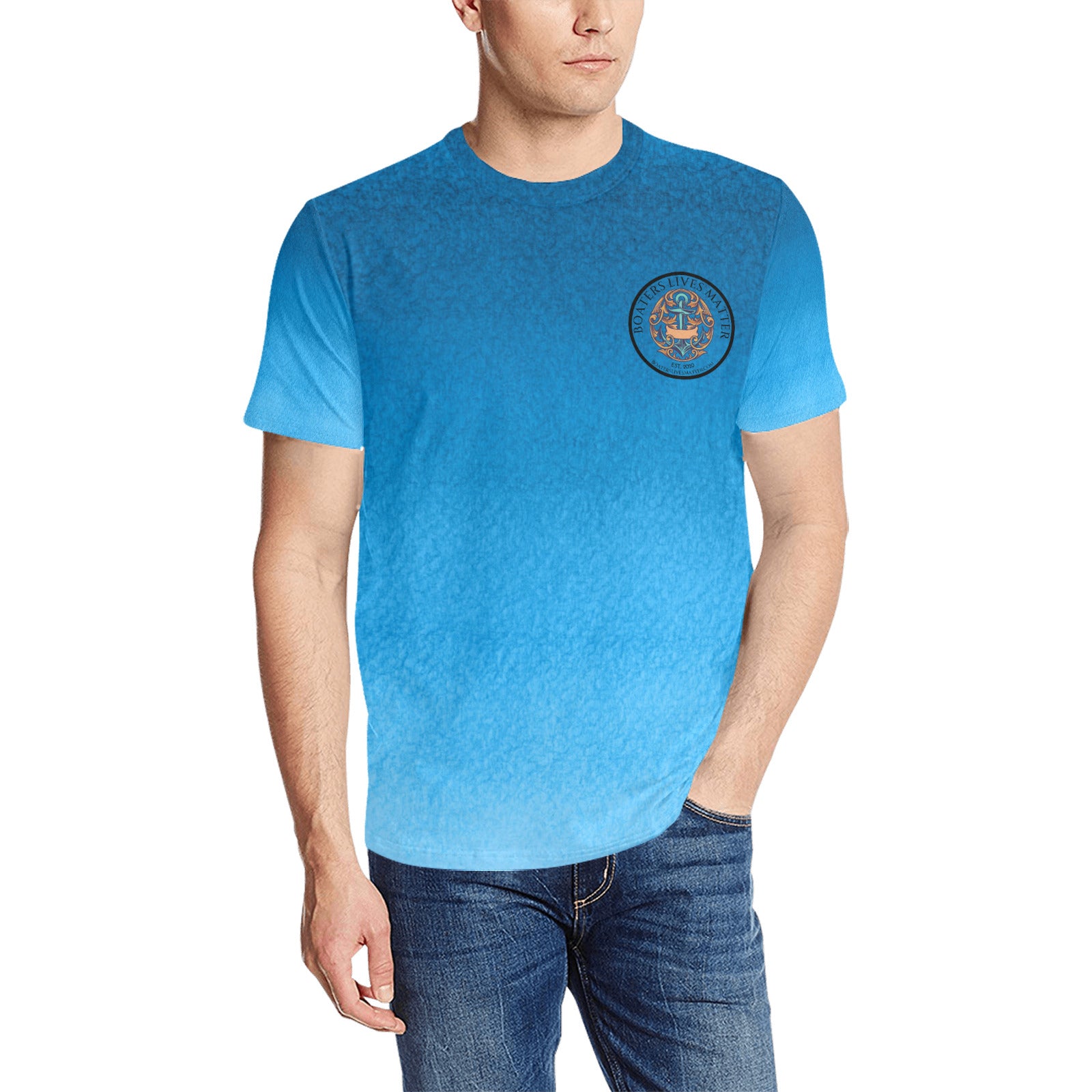 Boaters Lives Matter ~ Blue Pirate Stash Men's Quick Dry Shirt