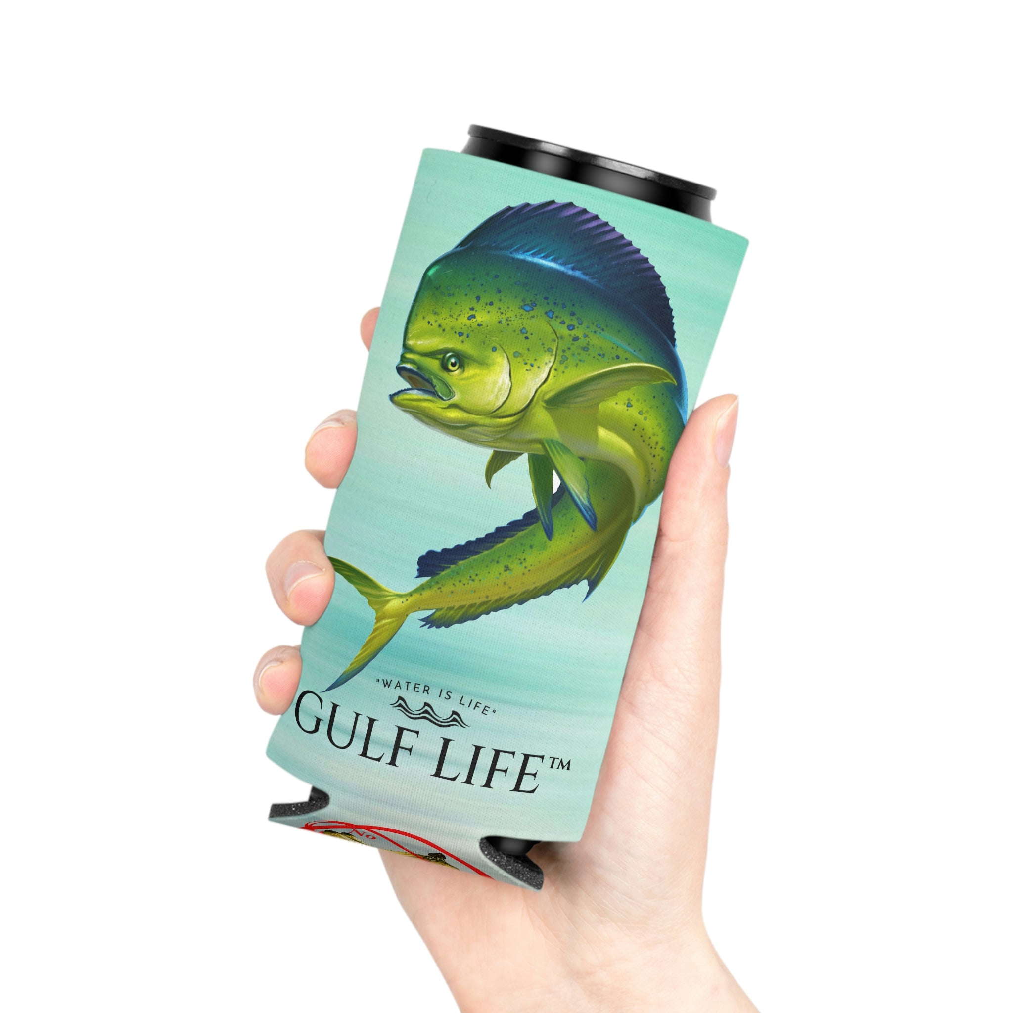 Gulf Life™ ~ Mahi ~ Slim Can & Regular Size Koozie