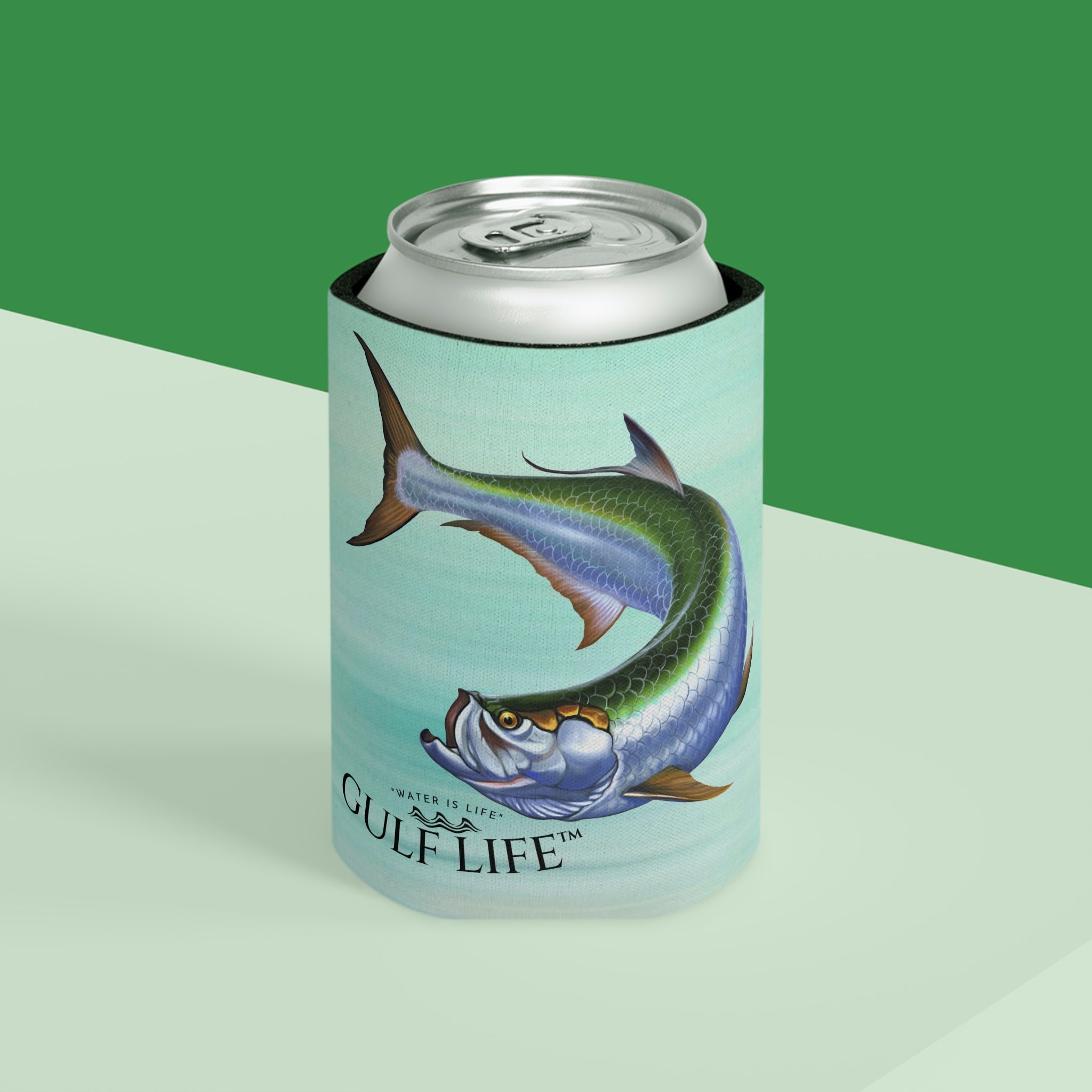 Gulf Life™ ~ Tarpon ~ Slim Can & Regular Size Koozie