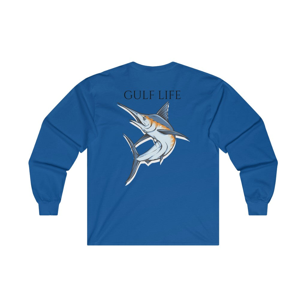 Marlin ~ Men's Ultra Cotton Long Sleeve Tee - Gulf Life