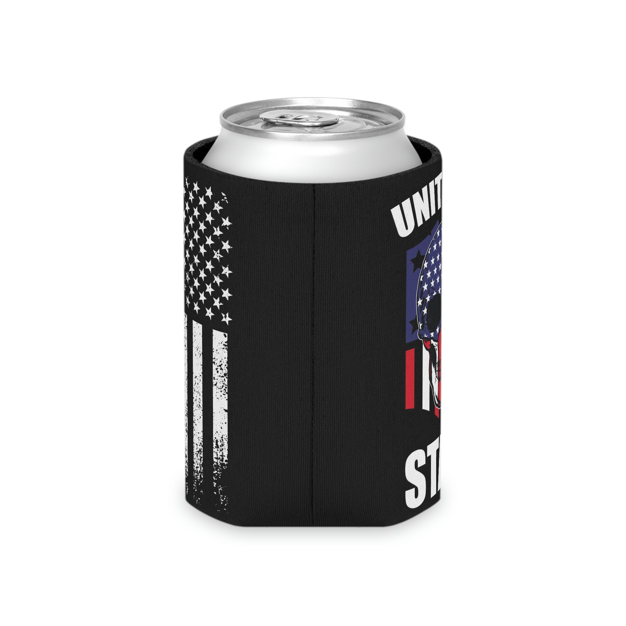 Aqua Life™ ~ Patriotic Series ~ United We Stand - USA Flag~Red Stripe ~ Slim & Regular Can Koozie