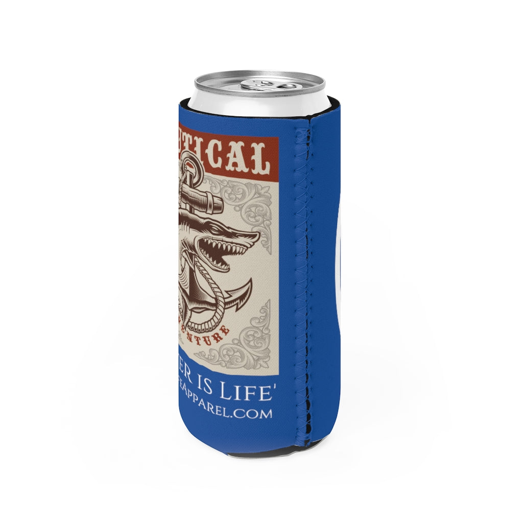 Aqua Life ≈ 12oz Slim Can Cooler ~"Water Is Life"