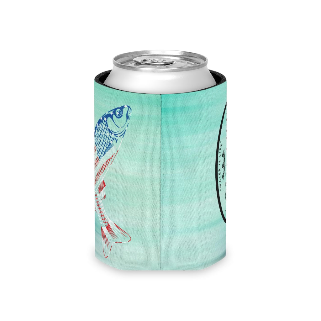 Aqua Life™ ~ Patriotic Series ~ USA Mullet Flag ~ Slim & Regular Can Koozie