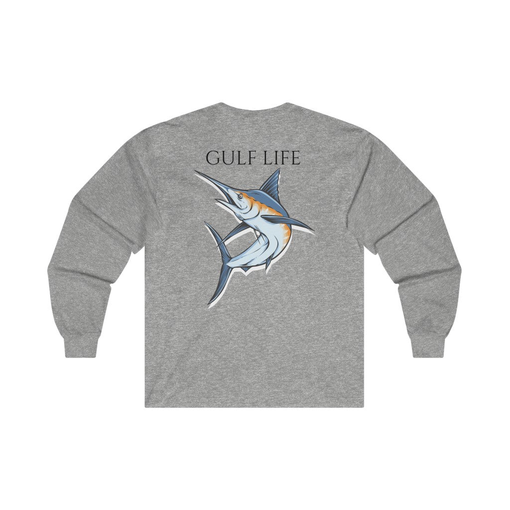 Marlin ~ Men's Ultra Cotton Long Sleeve Tee - Gulf Life