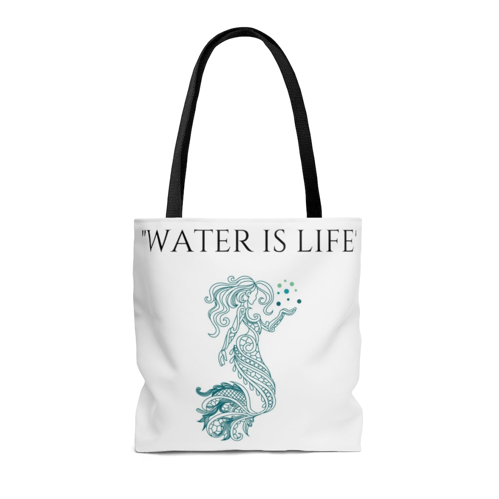 "Water Is Life" ~ Mermaid Tote Bag