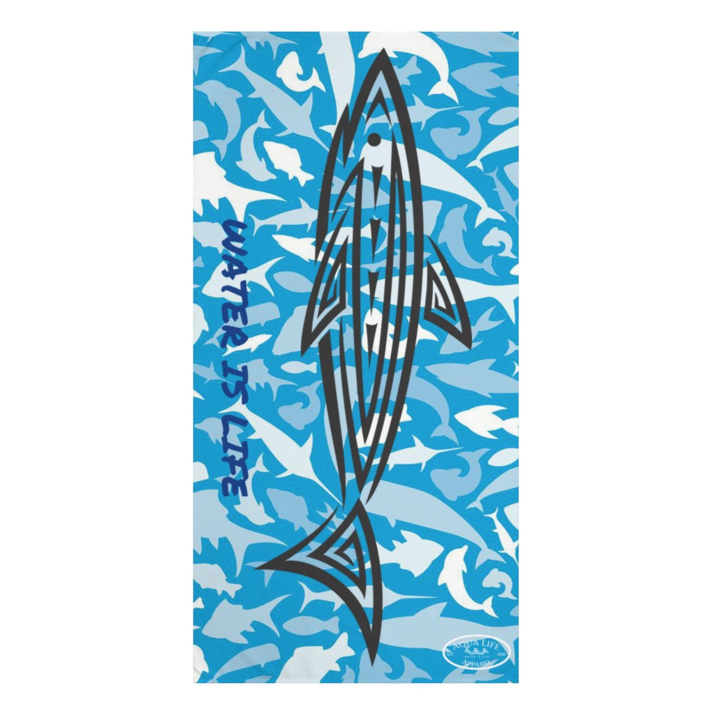 SHARK~ Water Is Life ~ Beach Towel, 30x60