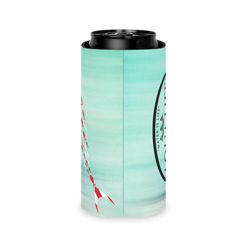 Aqua Life™ ~ Patriotic Series ~ USA Tuna Flag ~ Slim Can Koozie