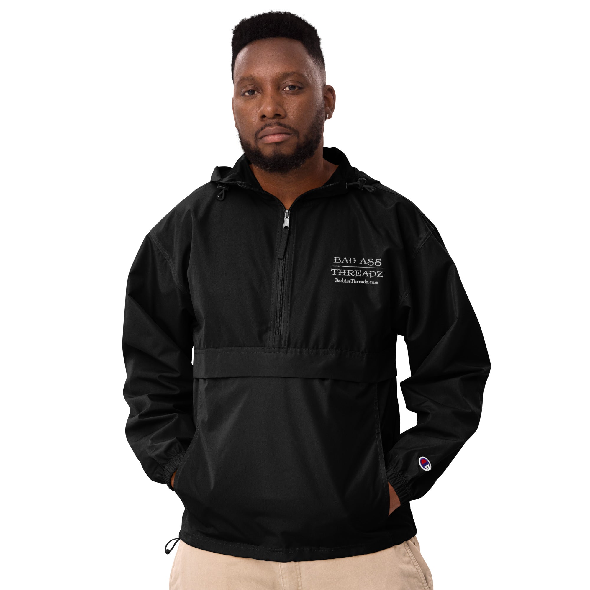 Bad Ass Threadz ~ Embroidered Champion Packable Jacket