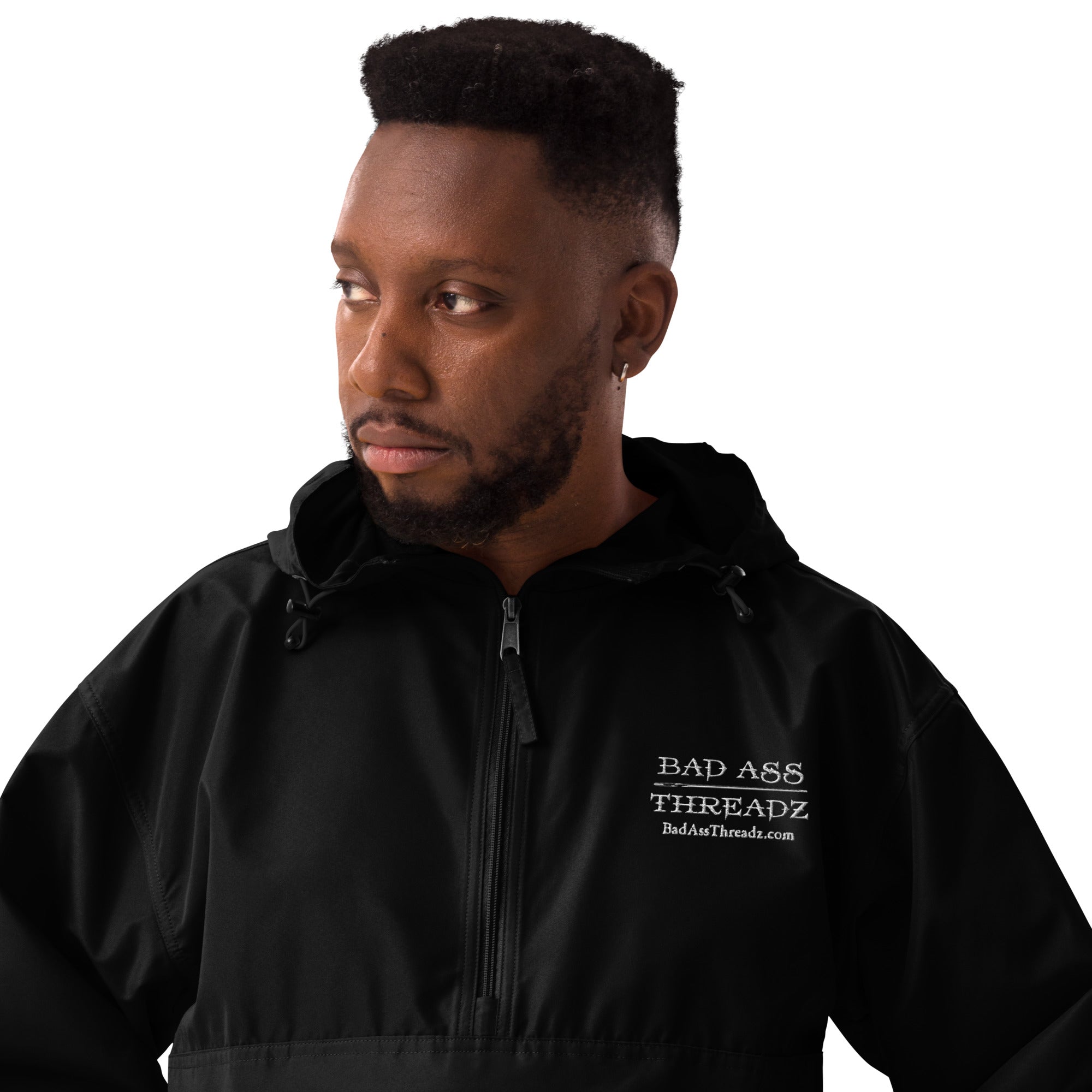 Bad Ass Threadz ~ Embroidered Champion Packable Jacket