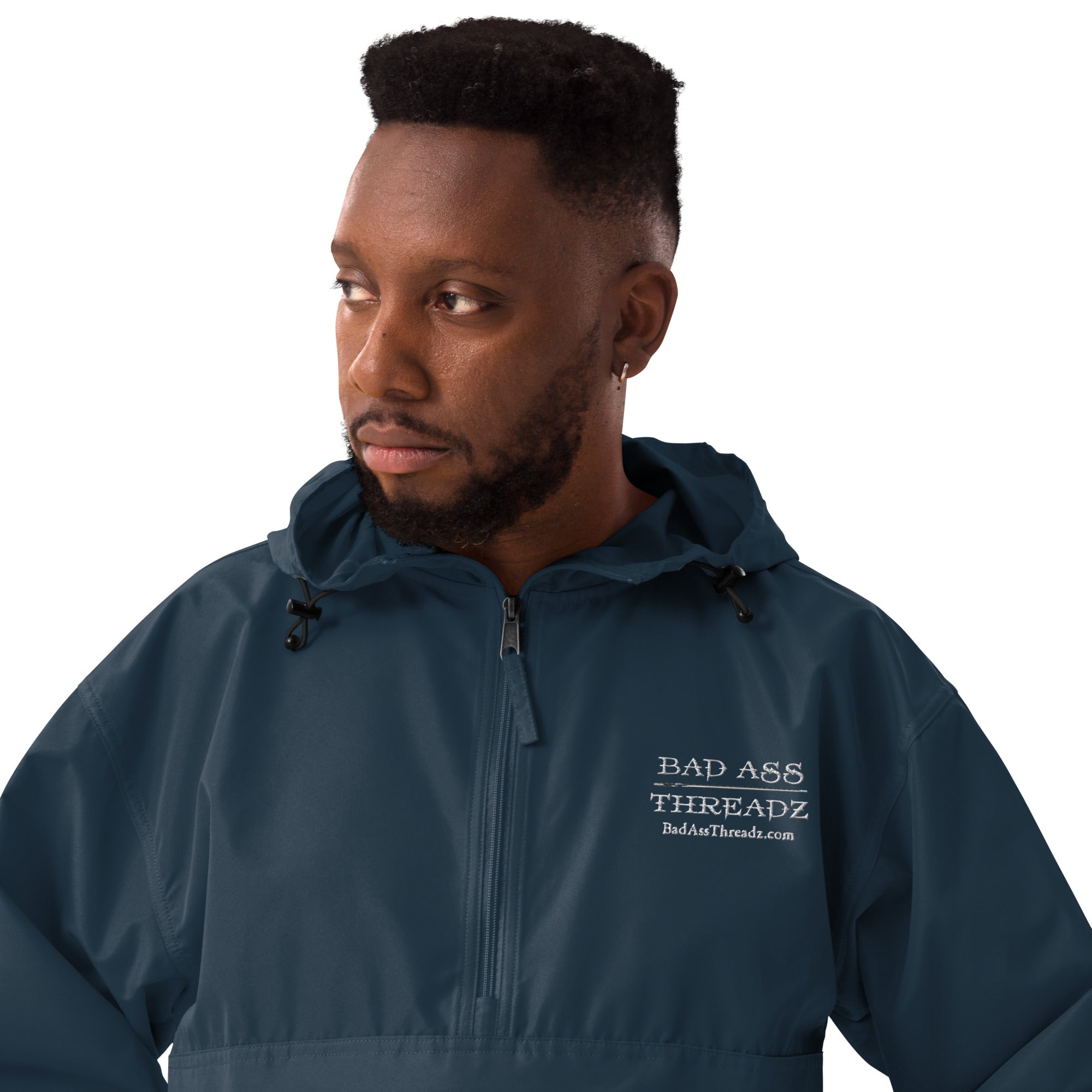 Bad Ass Threadz ~ Embroidered Champion Packable Jacket