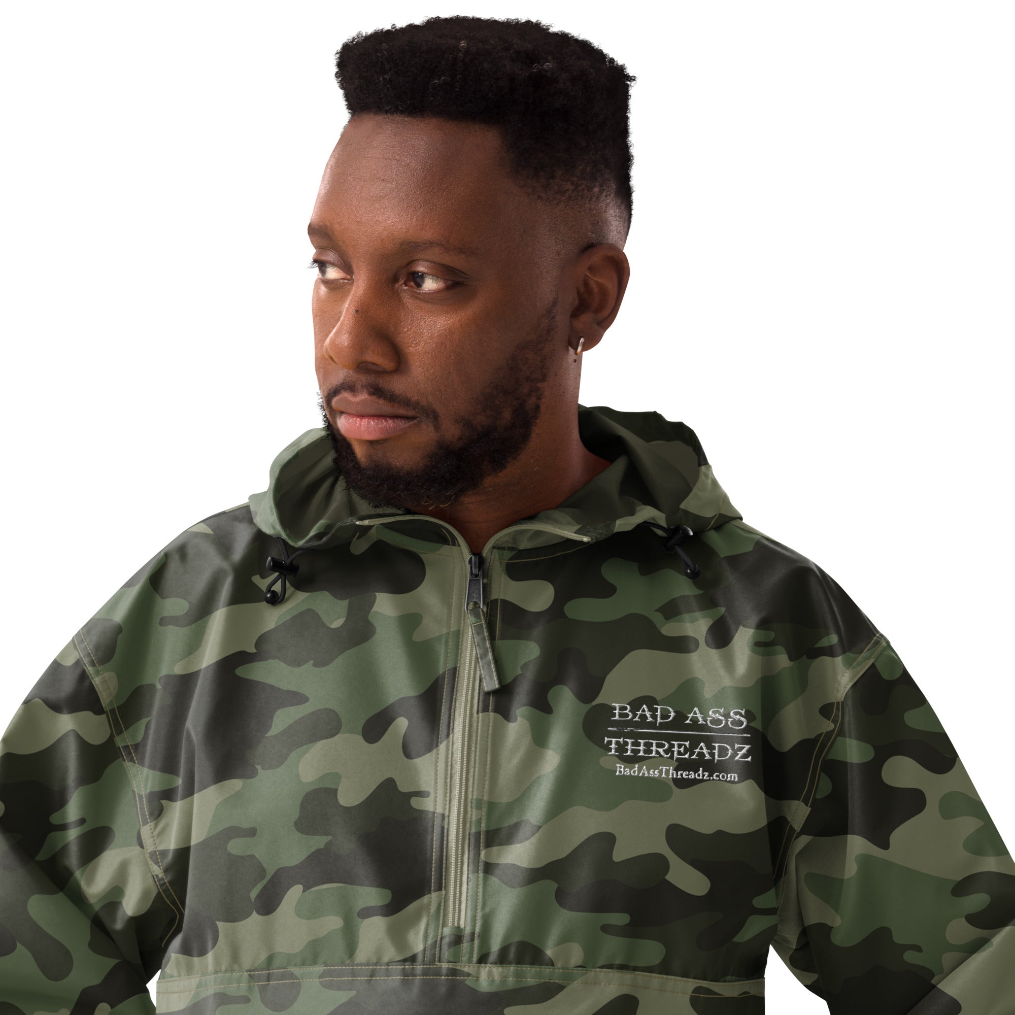 Bad Ass Threadz ~ Embroidered Champion Packable Jacket