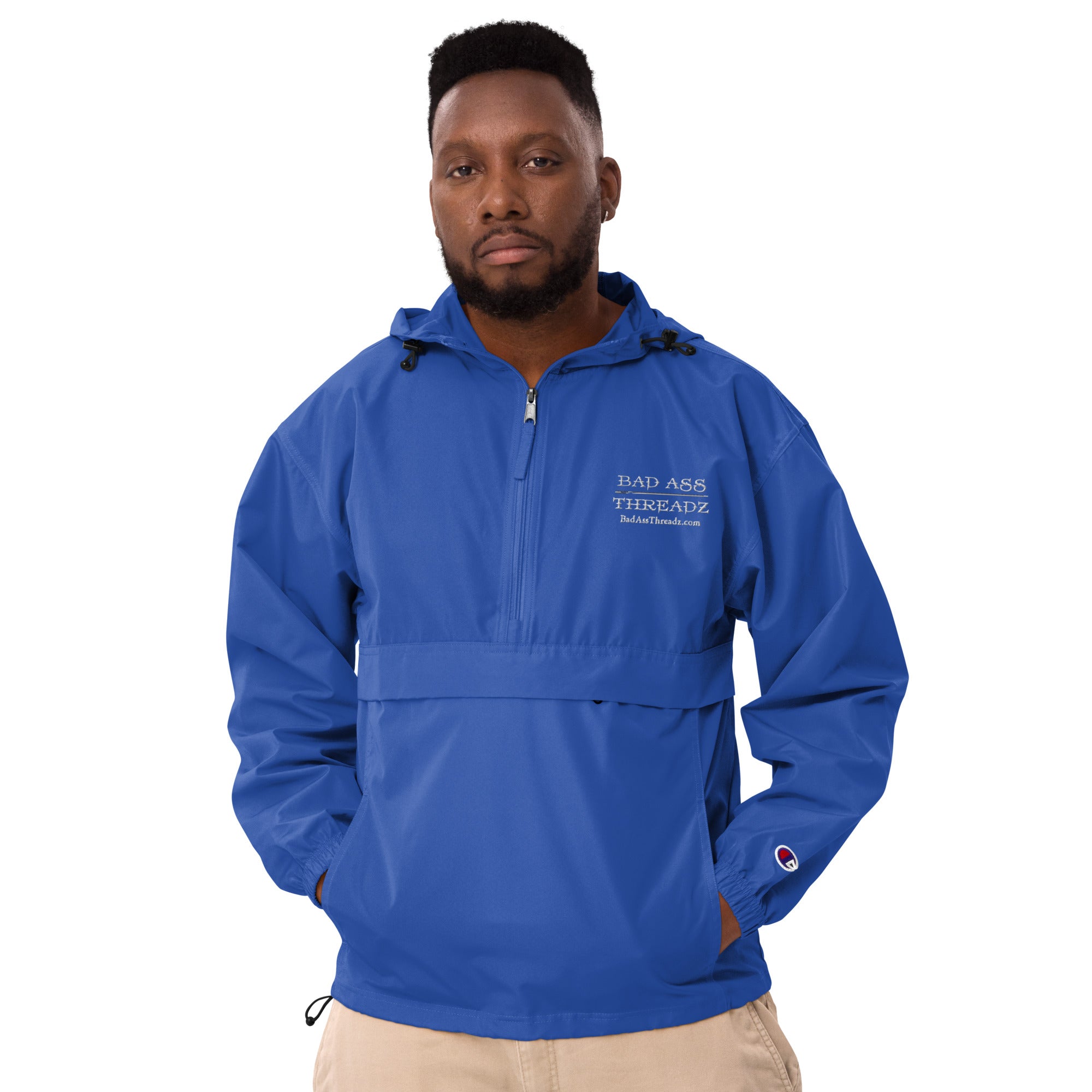 Bad Ass Threadz ~ Embroidered Champion Packable Jacket