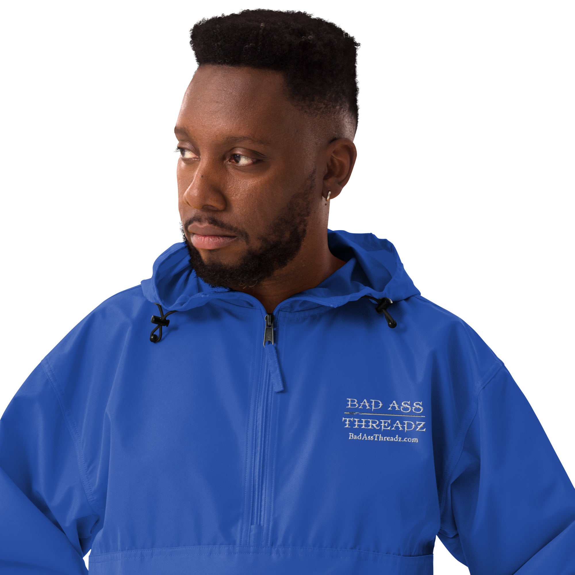 Bad Ass Threadz ~ Embroidered Champion Packable Jacket