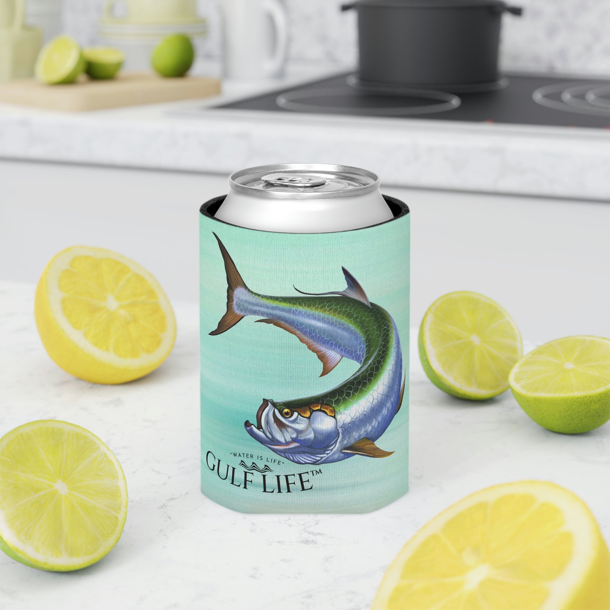 Gulf Life™ ~ Tarpon ~ Slim Can & Regular Size Koozie