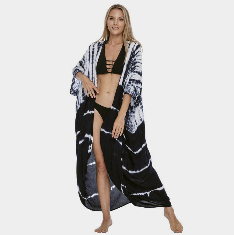 Women's Tie Dye Cover-Up Cardigan